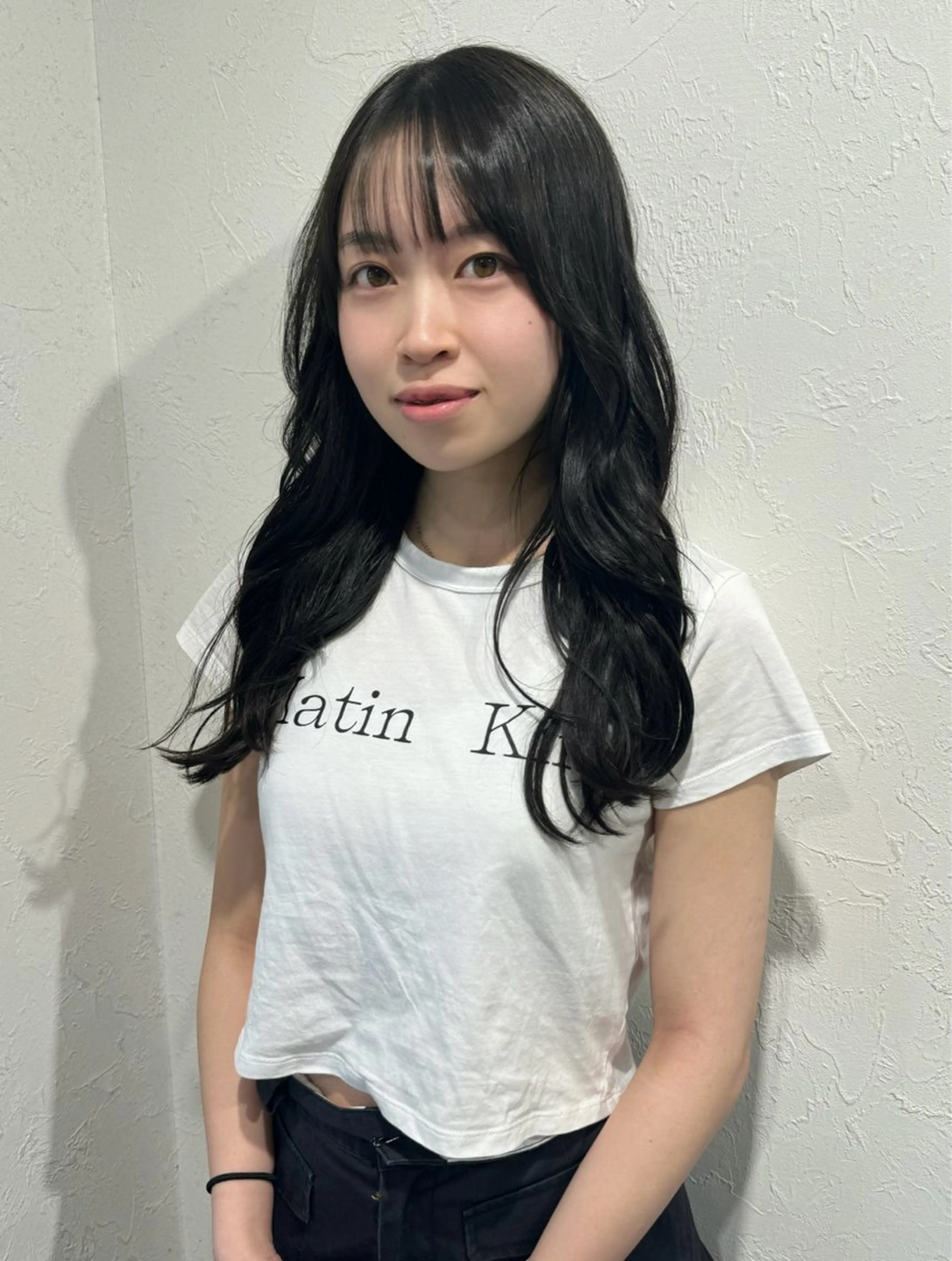 🍃気になる癖に🍃　　　　　　　　　　　　　　　　　　　前髪縮毛➕保湿トリートメント【超音波アイロン付き】の写真