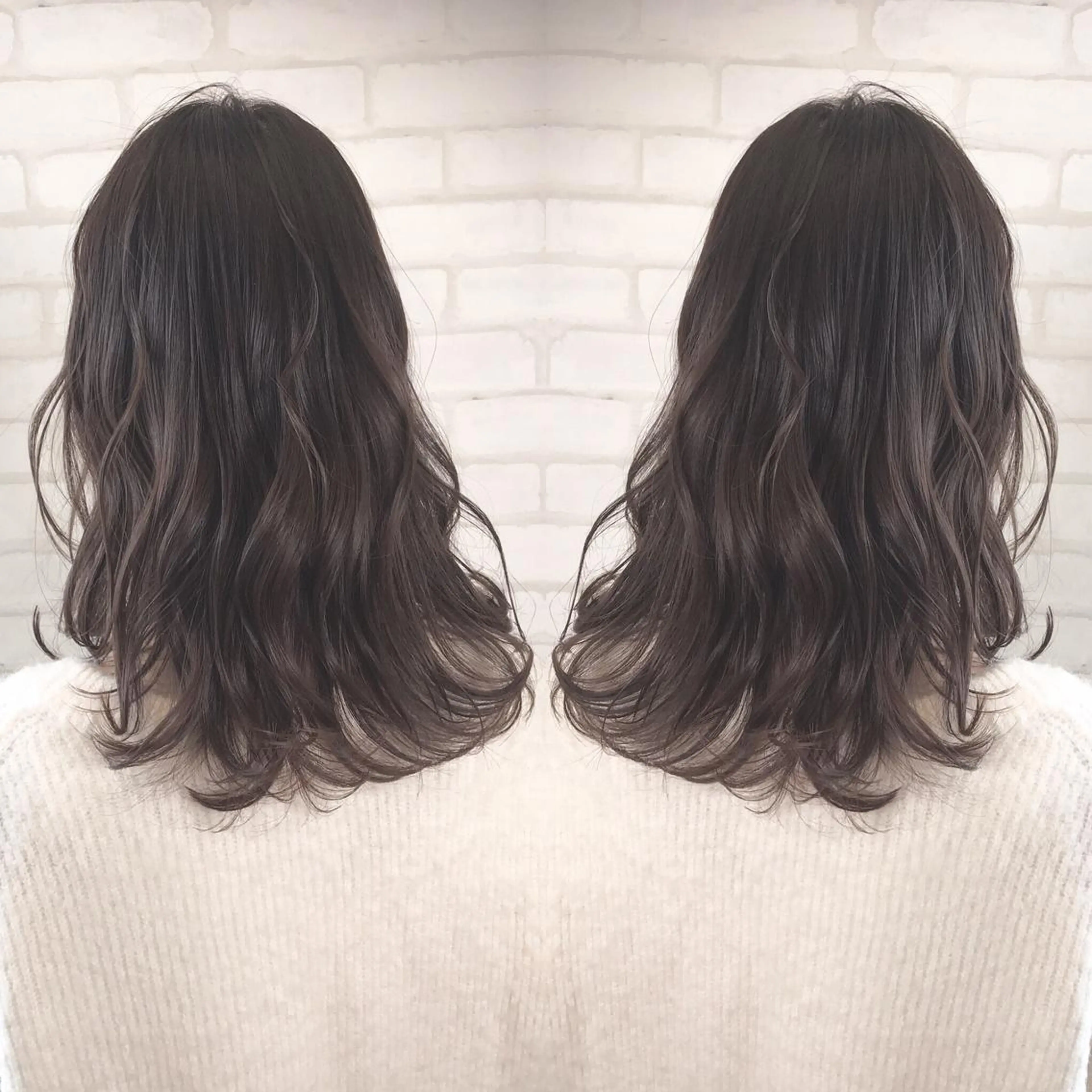セミロング カラー アッシュ 透明感カラー 艶色&髪質改善 ✨ヨシムラユウシのヘアスタイル