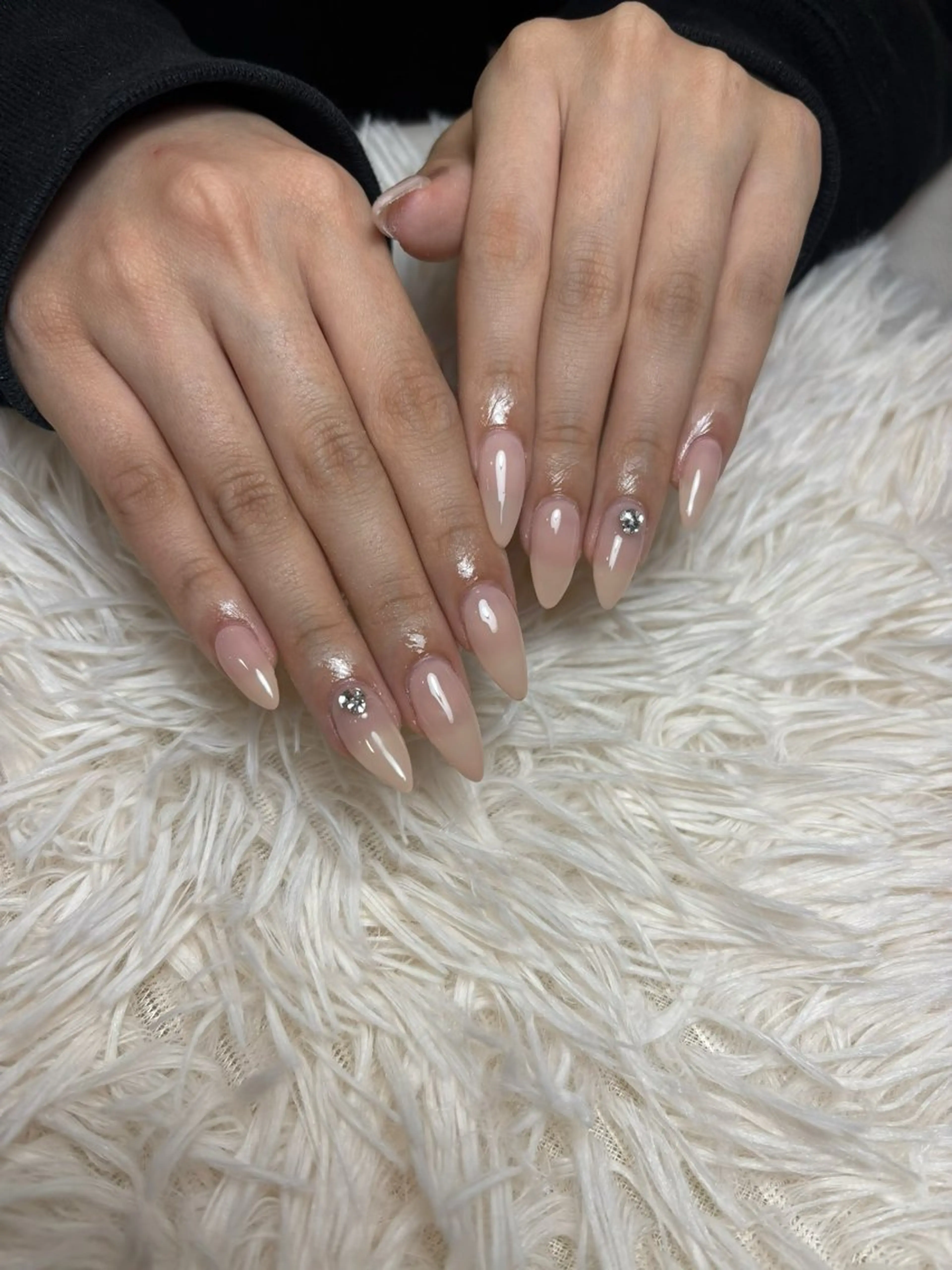 ネイル ラメ(グリッター) ラメグラデーション ワンカラーネイル nail salon DOLCE所属・切林 佳乃のネイルデザイン