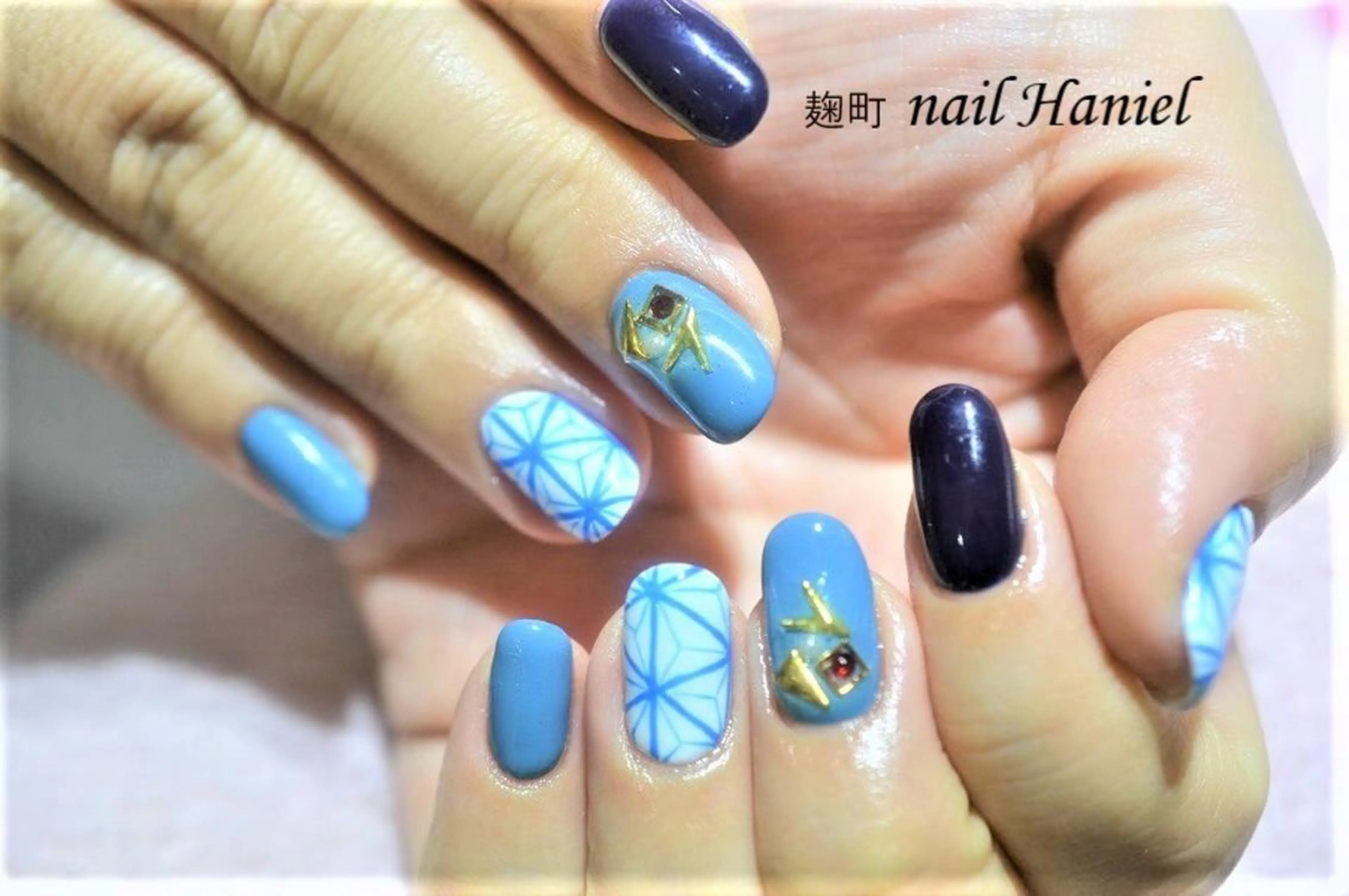 ネイル アートネイル ジェルネイル パラジェル nail Haniel所属・半蔵門サロンハニエル 魅神 ちよのネイルデザイン