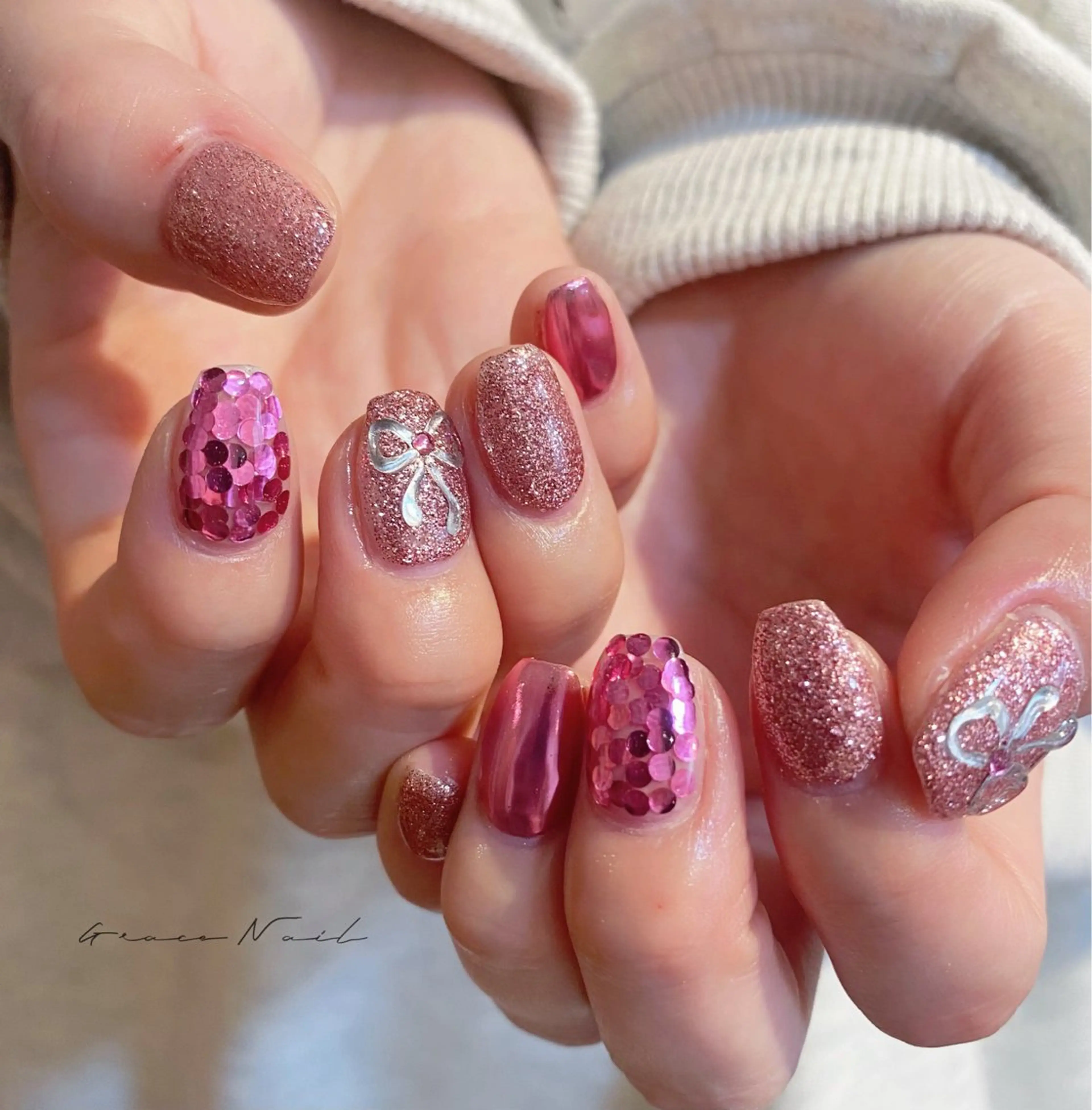 ネイル ハンドネイル ☆*｡Grace Nail｡*☆のネイルデザイン