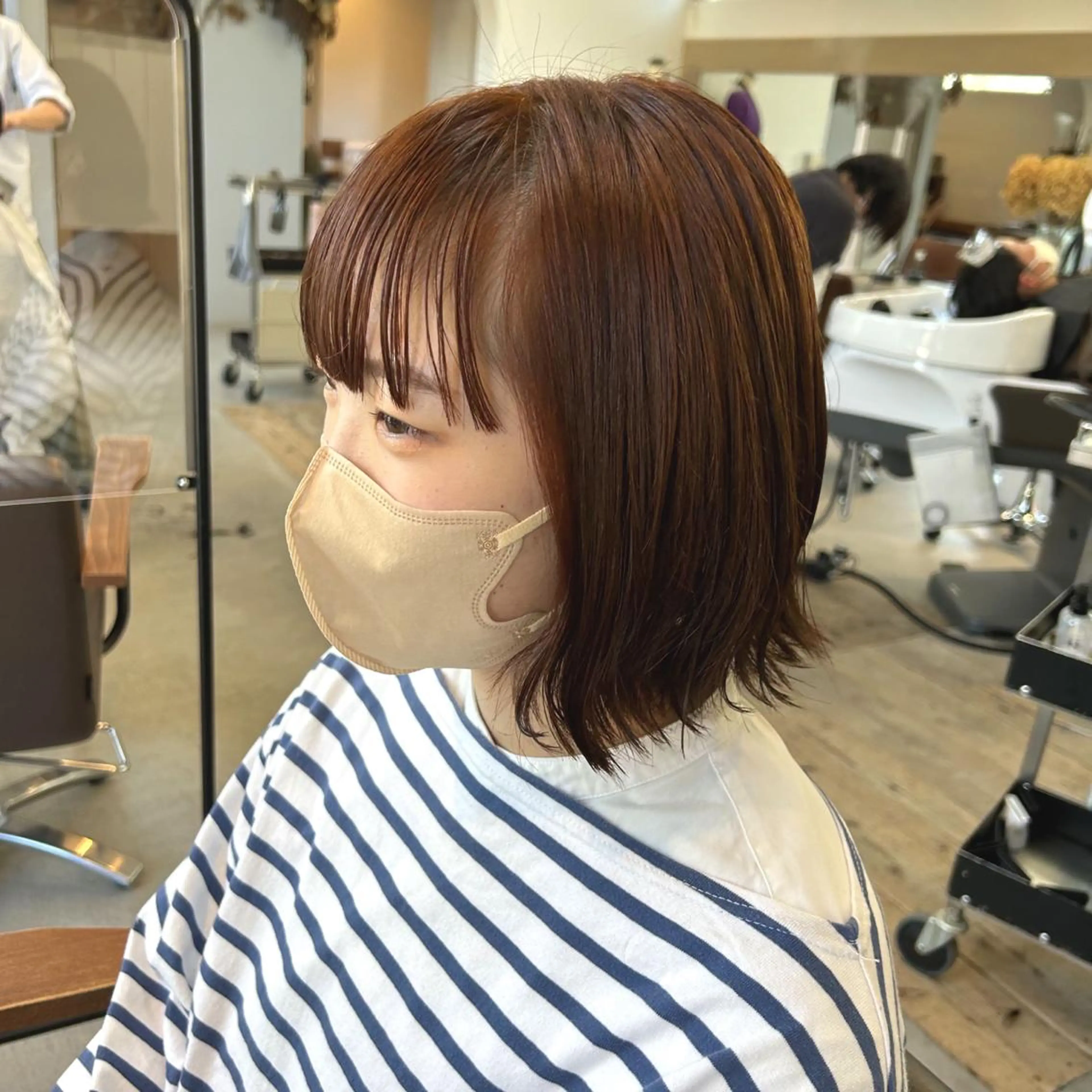 ミディアム ヘアカラー kachina所属・綿貫 美雪のヘアスタイル