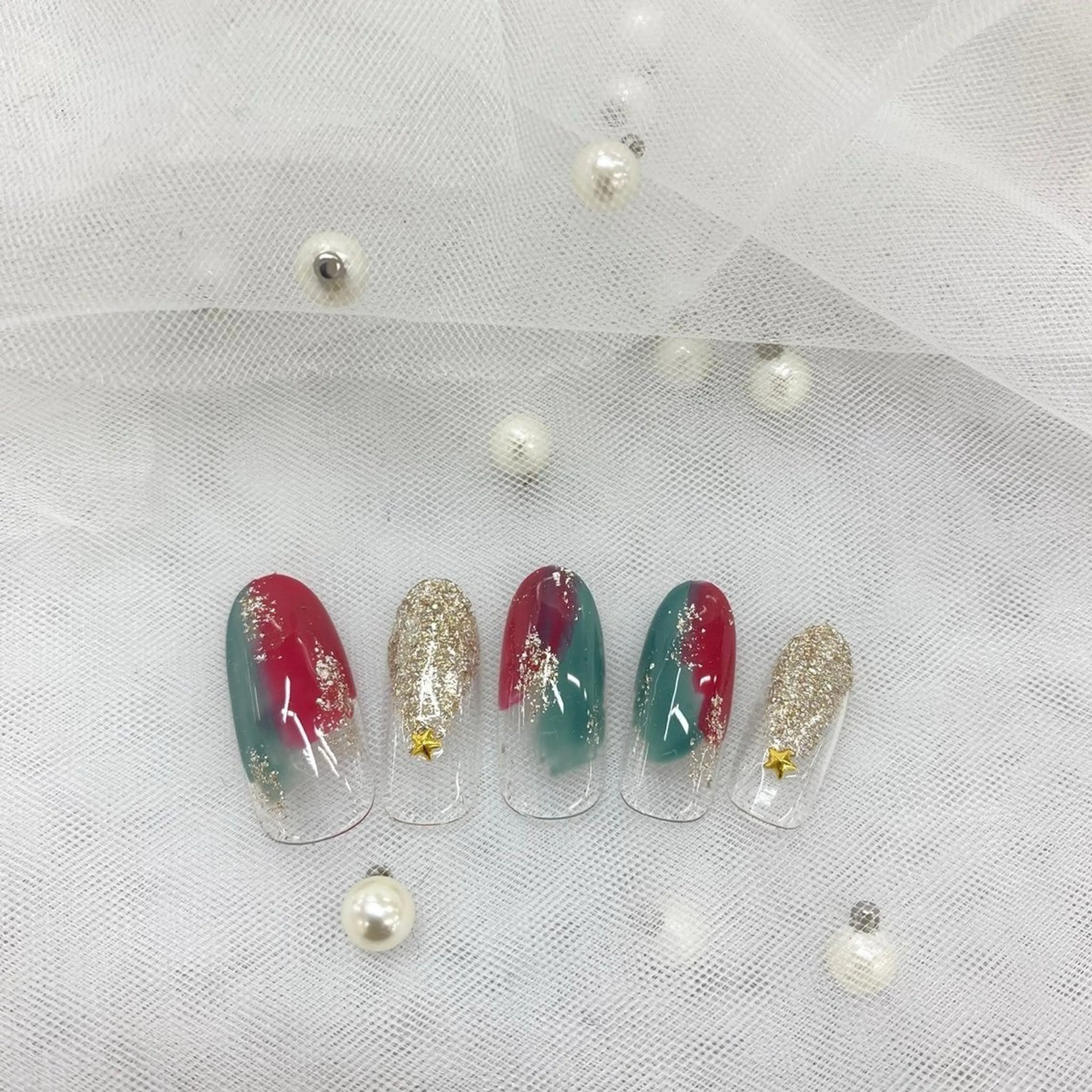 ネイル ⭐︎休業中の練習⭐︎ JNA認定講師髙橋のネイルデザイン