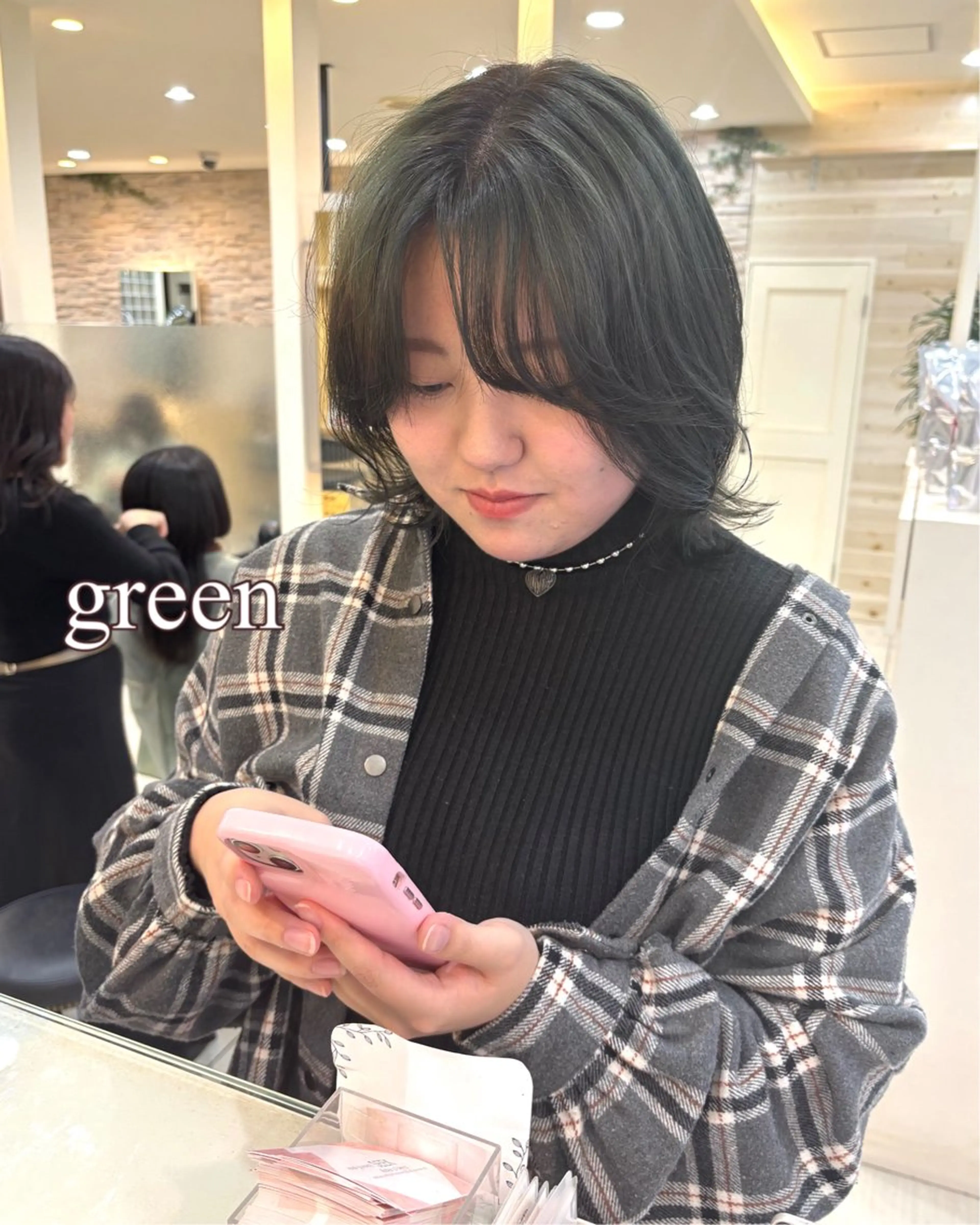 ミディアム カラー ブリーチ ケアブリーチ 韓国ヘア／艶カラー minamiのヘアスタイル