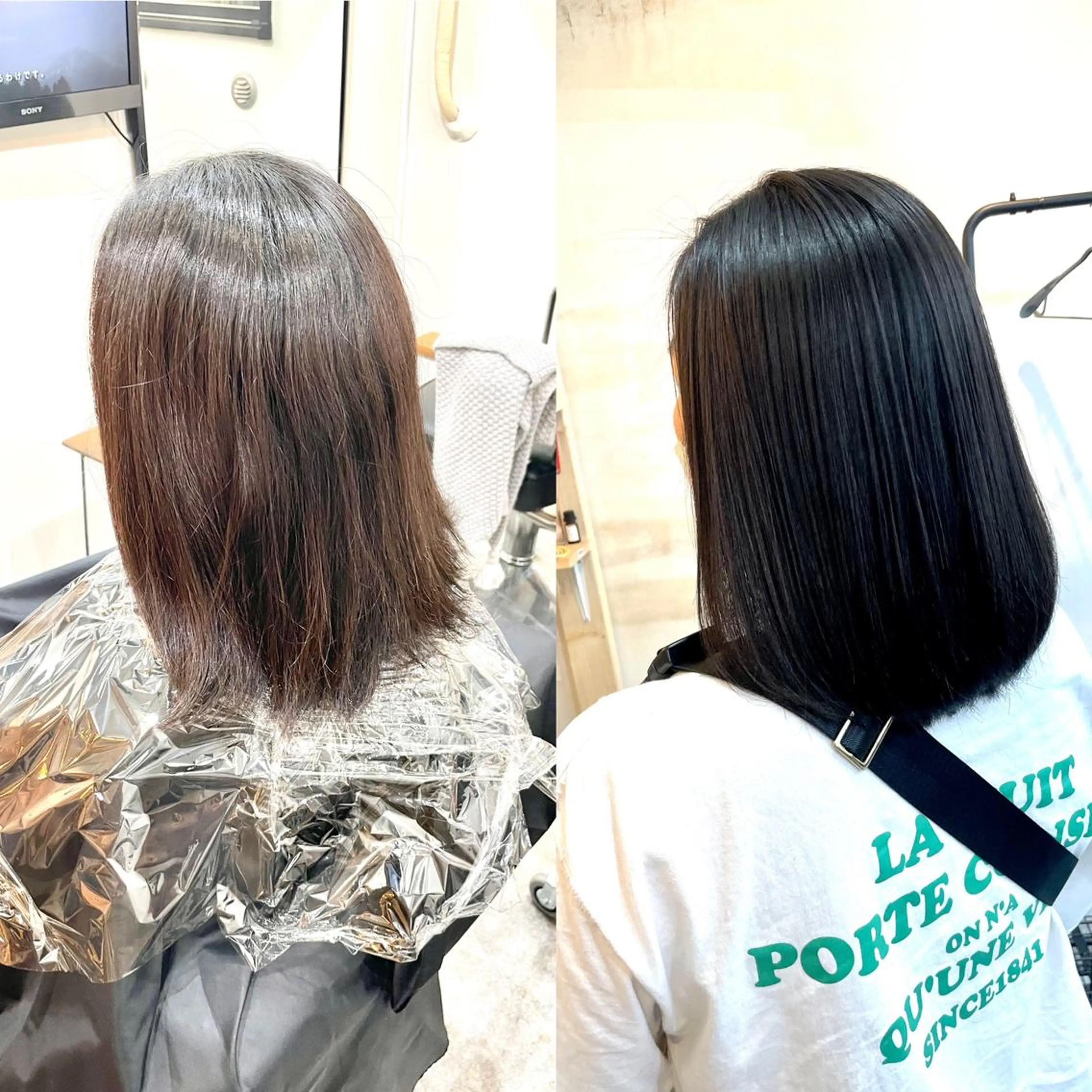 ミディアム カラー キッズ カット ヘアカラー トリートメント SUN GLOW  サングロウ所属・ナカノメ トシアキのヘアスタイル