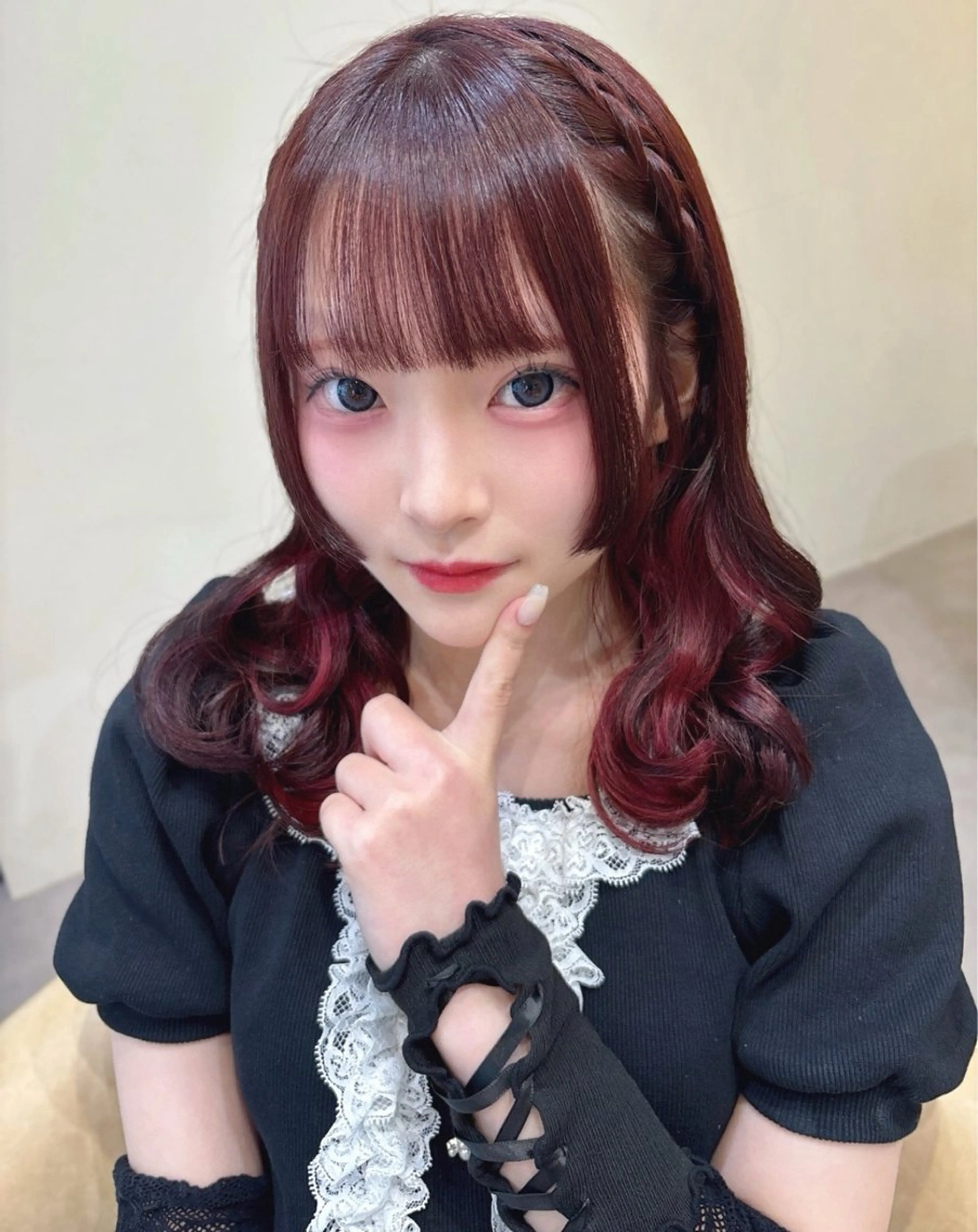 ミディアム カラー ヘアアレンジ ブラウンカラー ピンクカラー ピンクブラウン 姫カット カット ヘアカラー トリートメント 小林愛華ピンクカラー レイヤーカット 栄のヘアスタイル