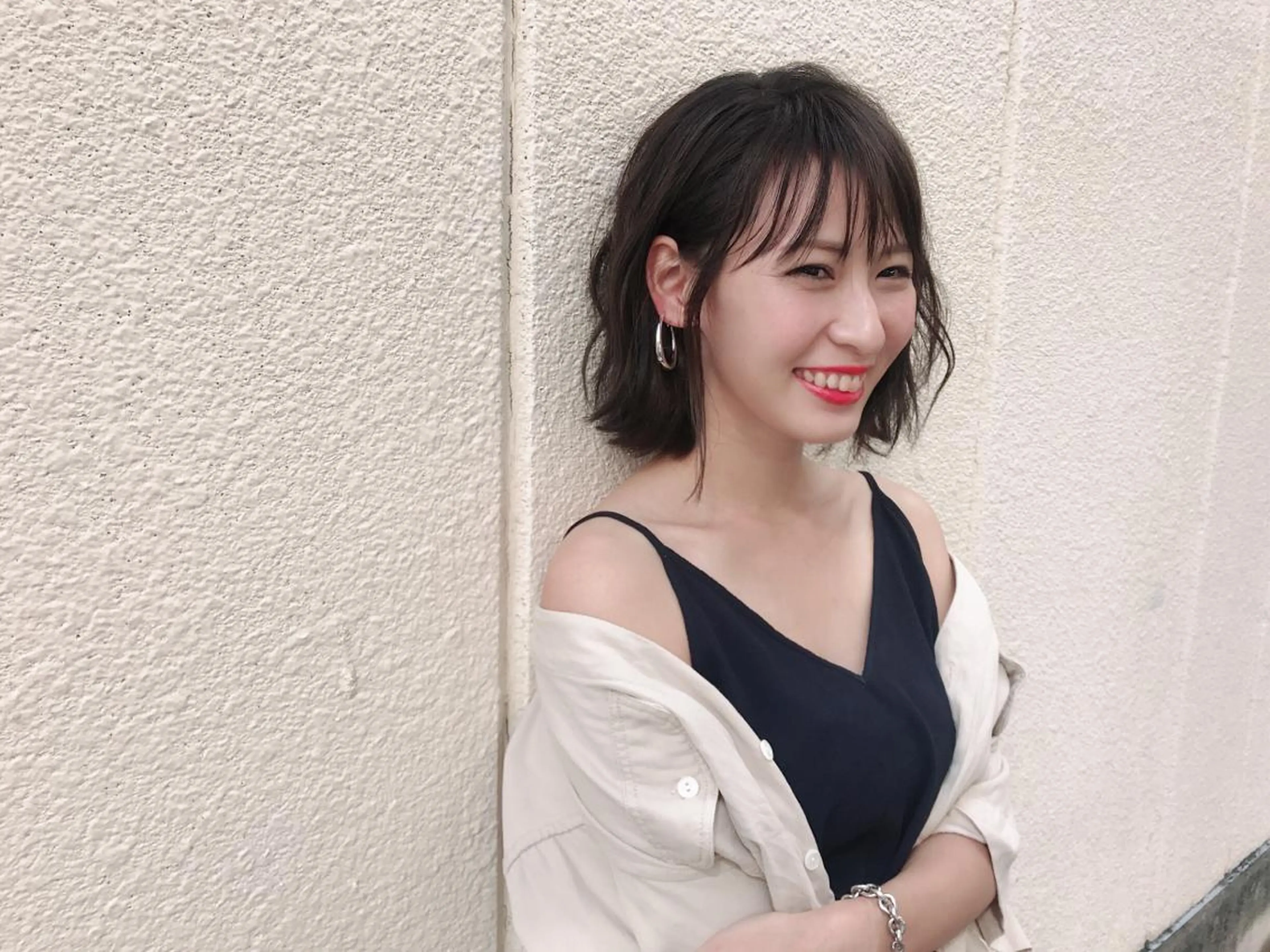 ショート カラー 切りっぱなしボブ グレージュ ボブ ♡ma ki♡のヘアスタイル