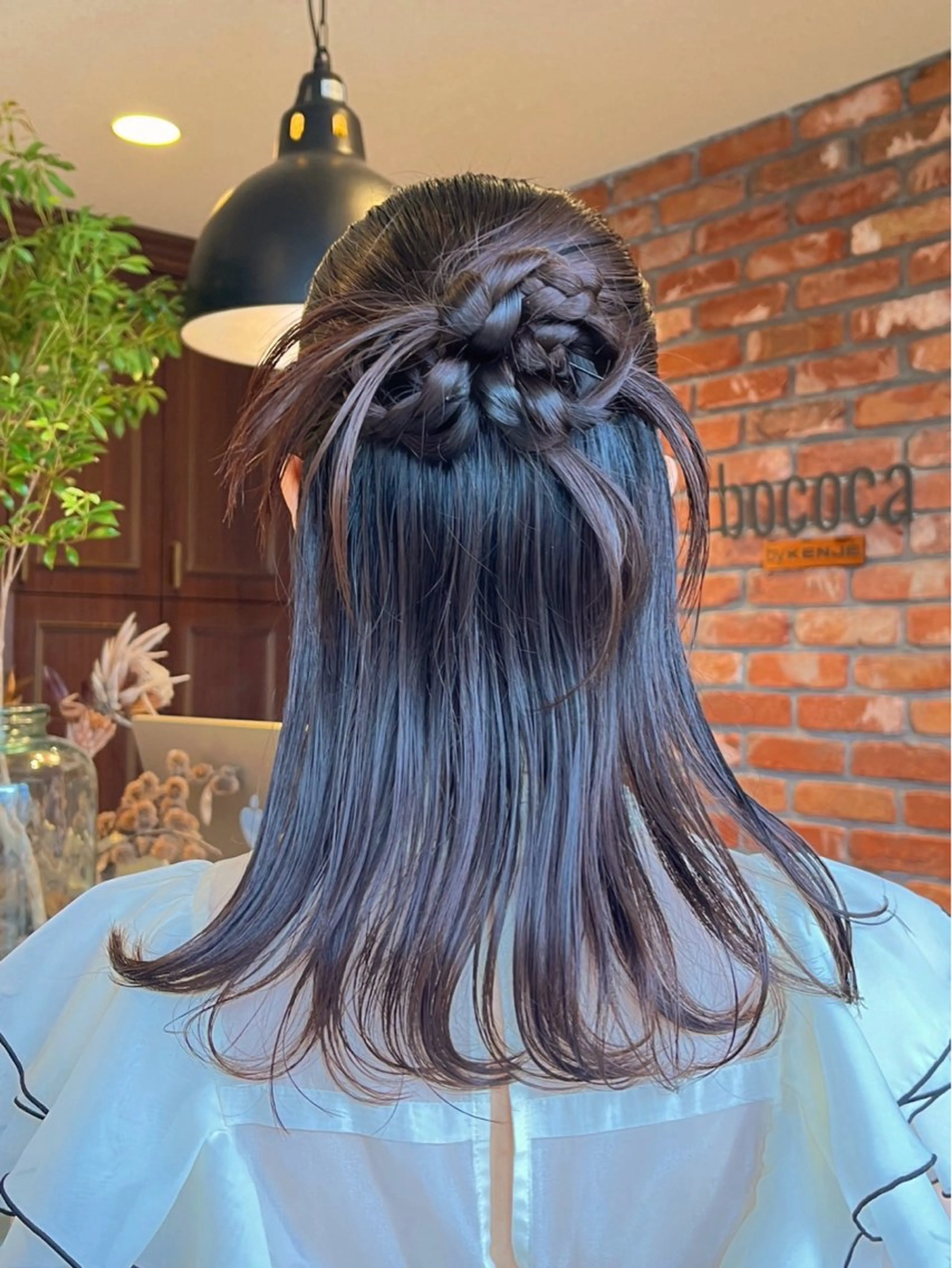 こだわりヘアセット(ハーフアップ、ハーフツイン)の写真