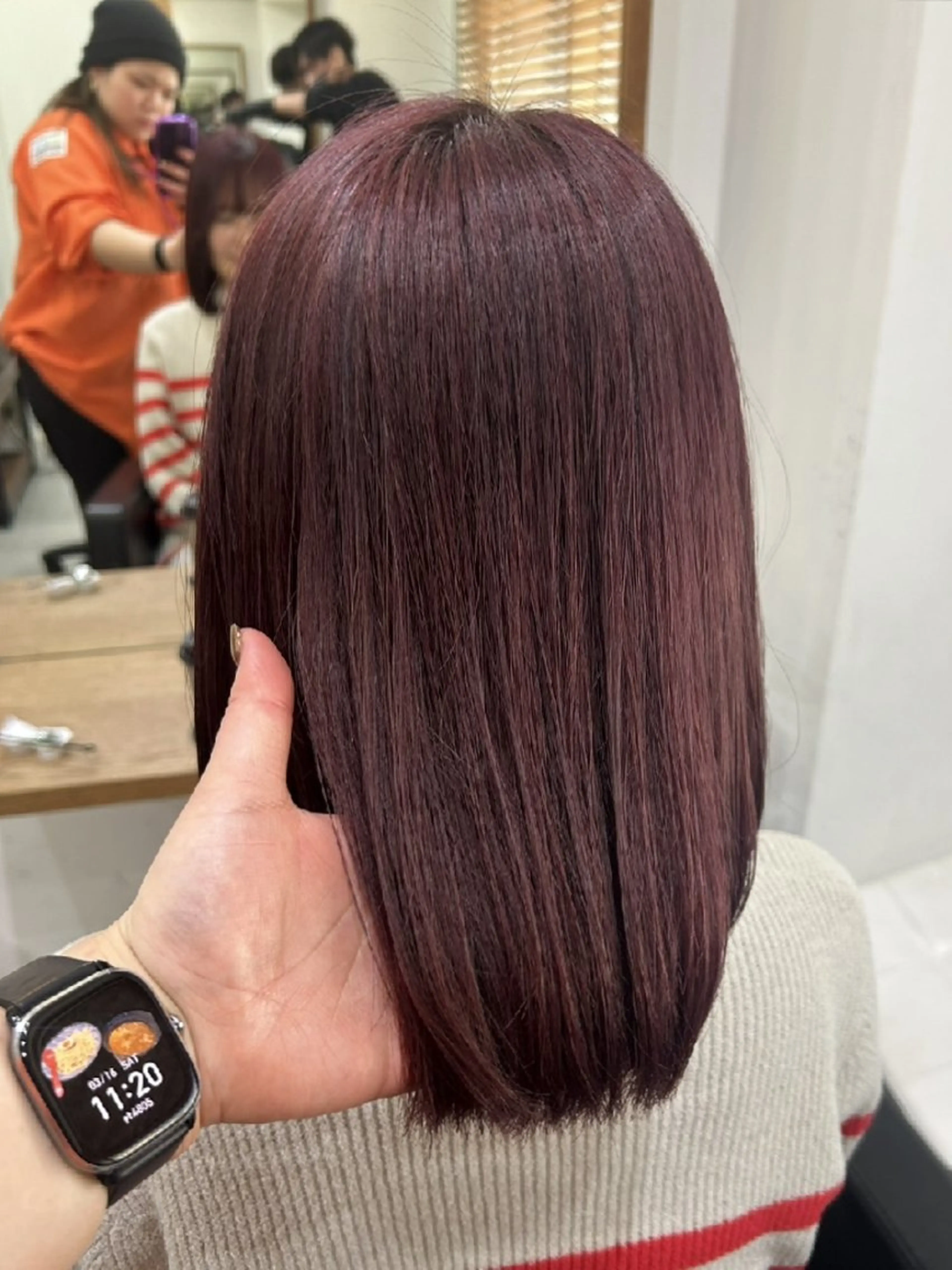 【ボブ】🟣カット+ブリーチなしダブルカラー＋トリートメント🟣の写真