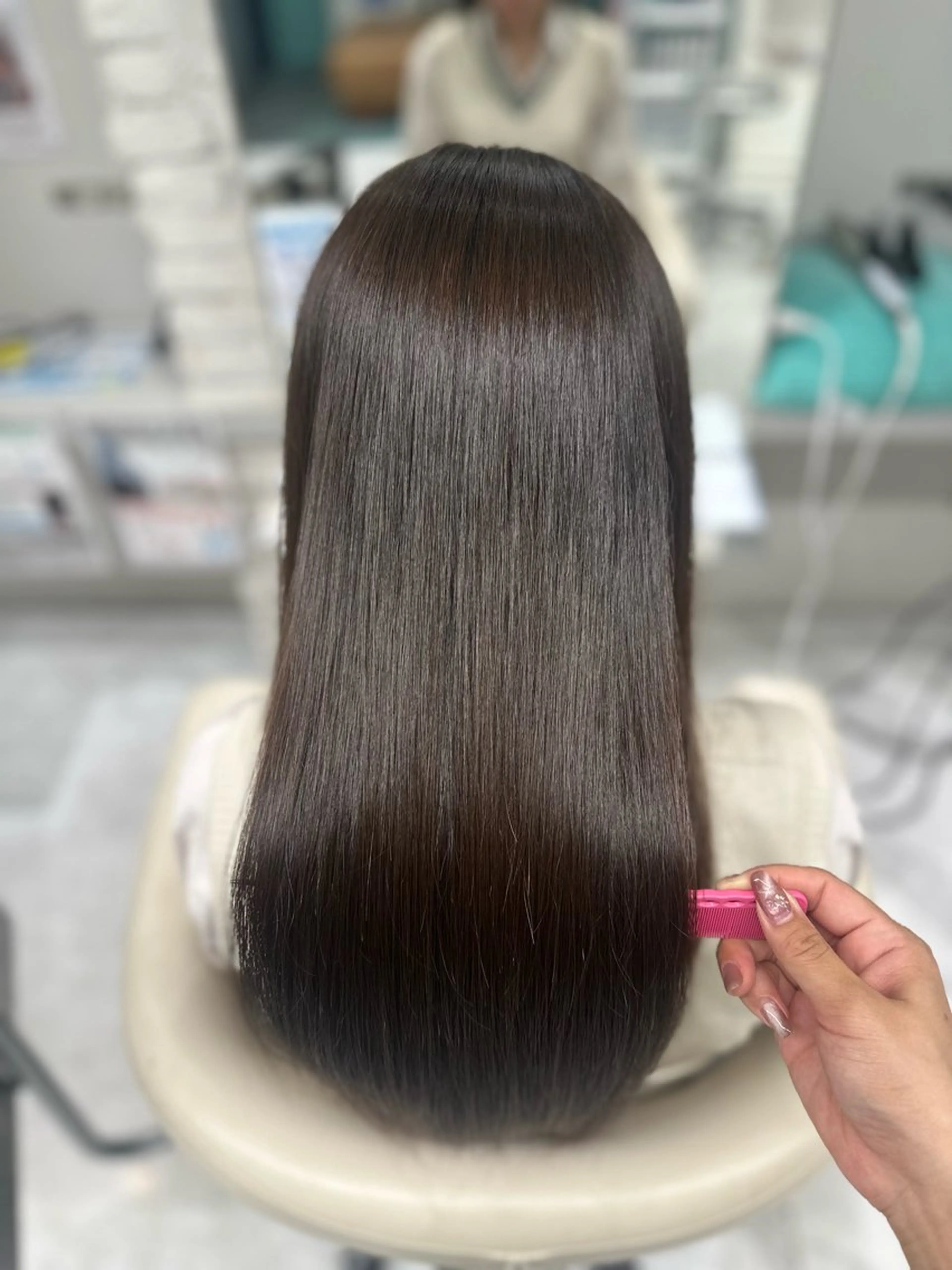 ロング パーマ 縮毛矯正 LeeHorie miuのヘアスタイル