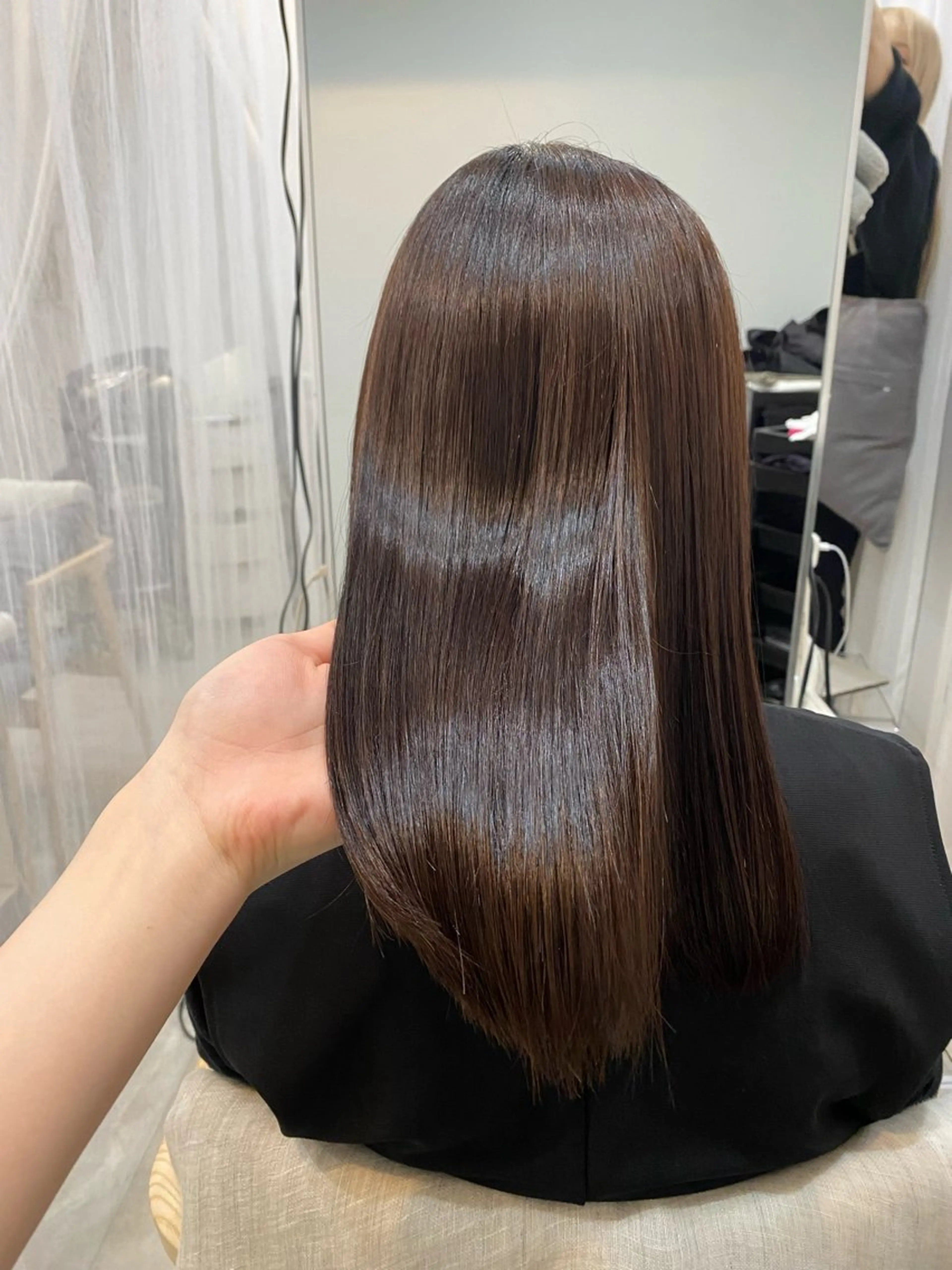 ミディアム トリートメント 谷川 李奈のヘアスタイル