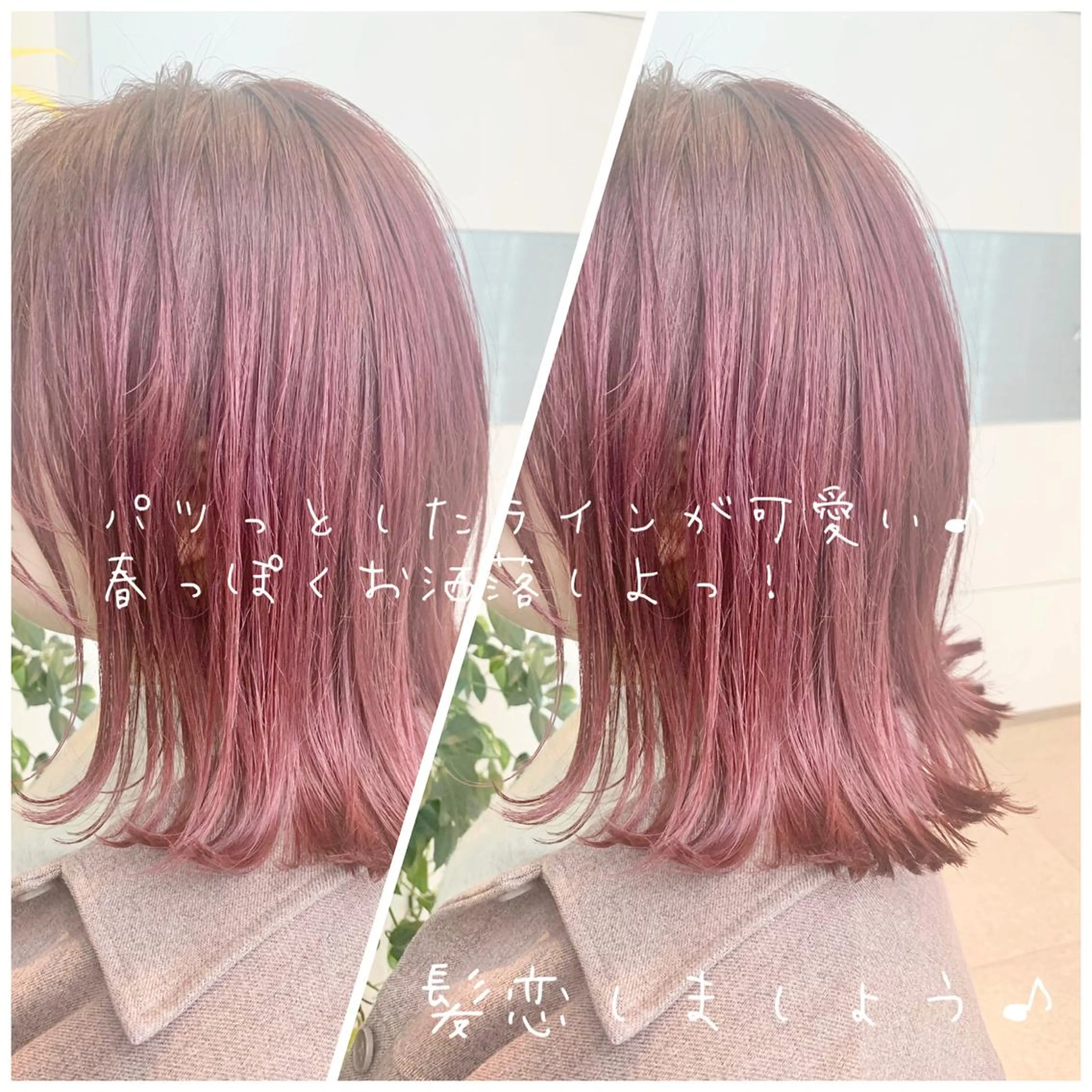 ショート ヘアカラー トリートメント 当日予約OK💐社長 💐完全個室美容室のヘアスタイル