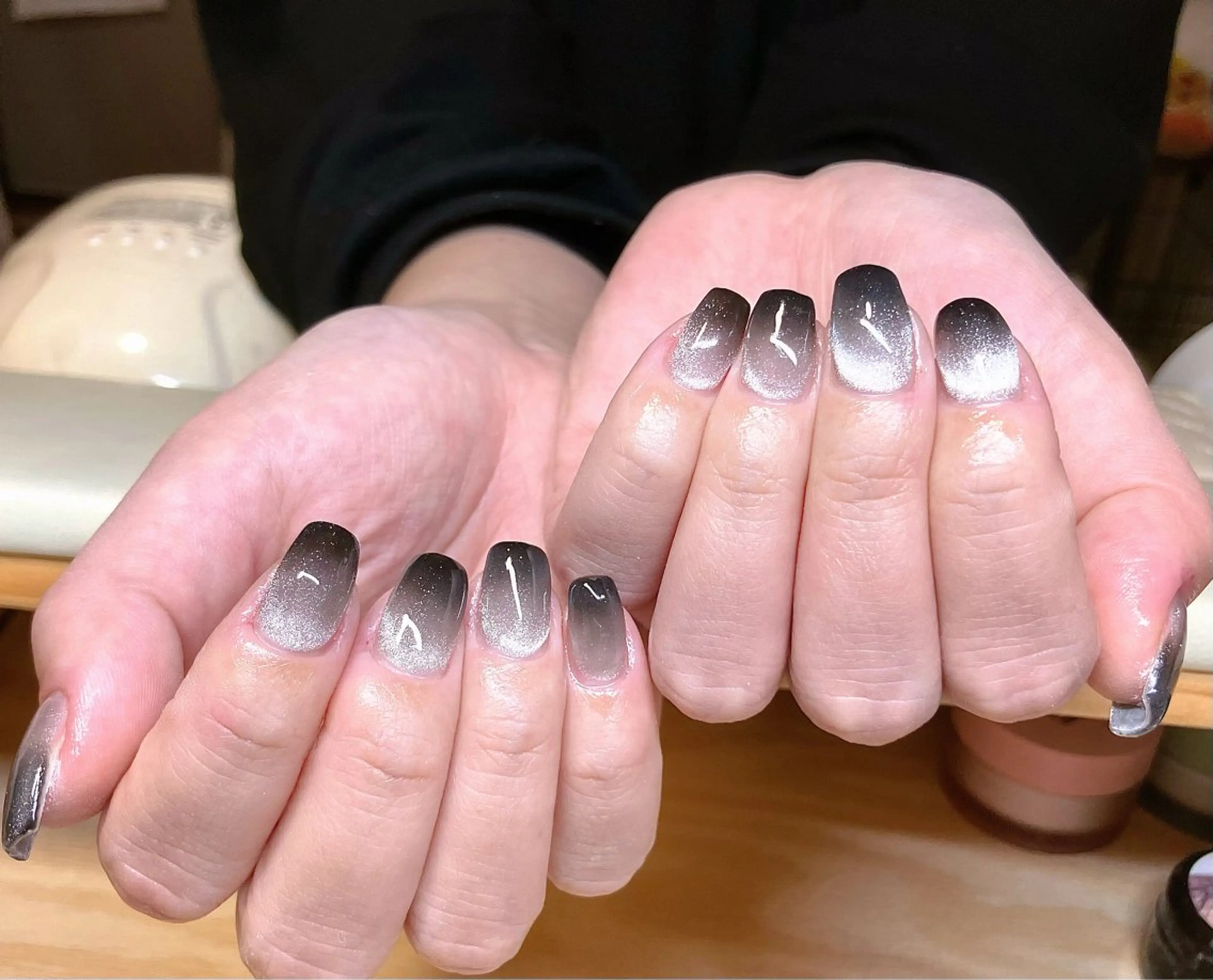 ネイル アートネイル ジェルネイル キラキラネイル マグネットネイル 大理石ネイル(マーブル) ハンドネイル RinRin　nail所属・孔 ジンシェンのネイルデザイン