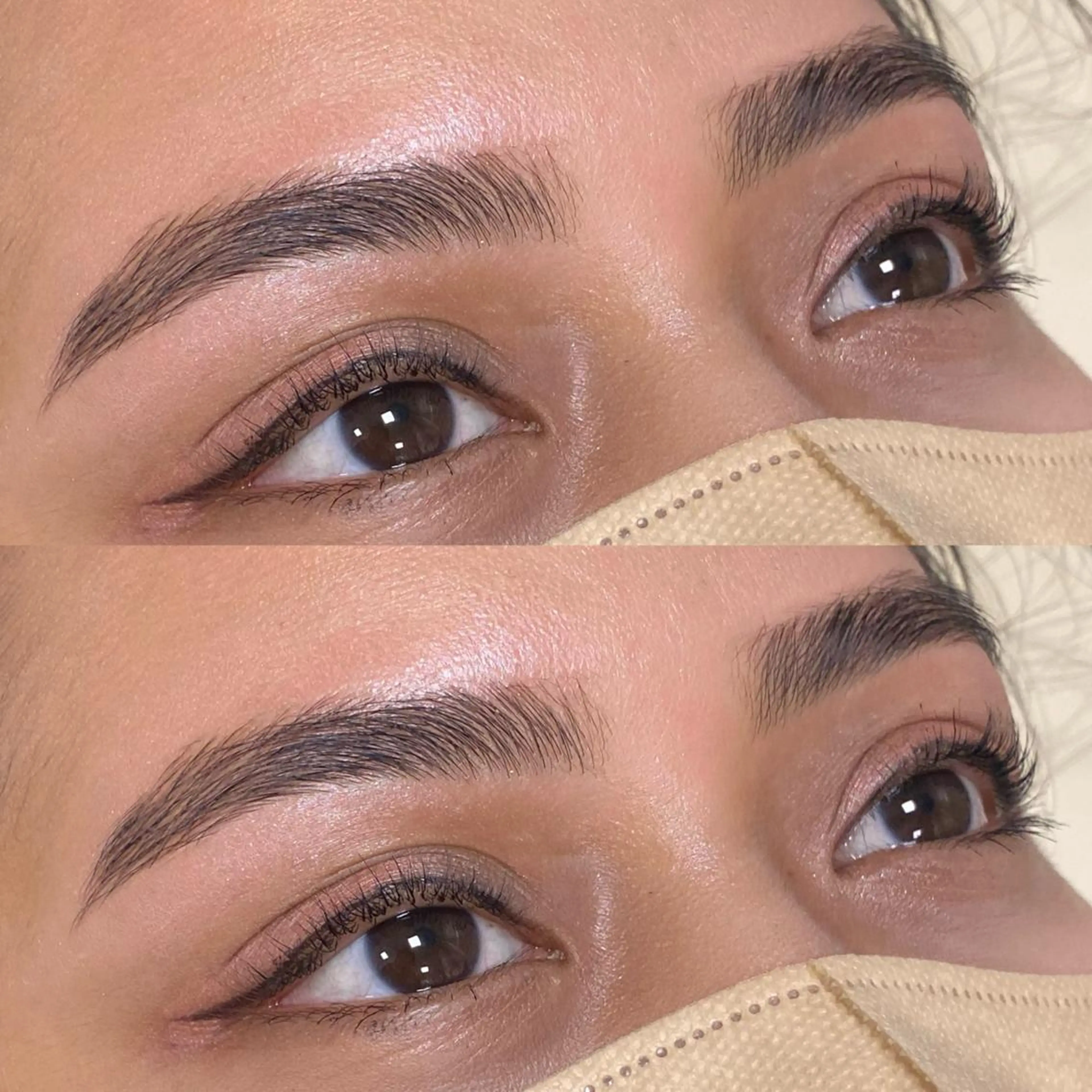 アイブロウ ハリウッドブロウリフト Jiem5 oukaのマツエク・マツパデザイン