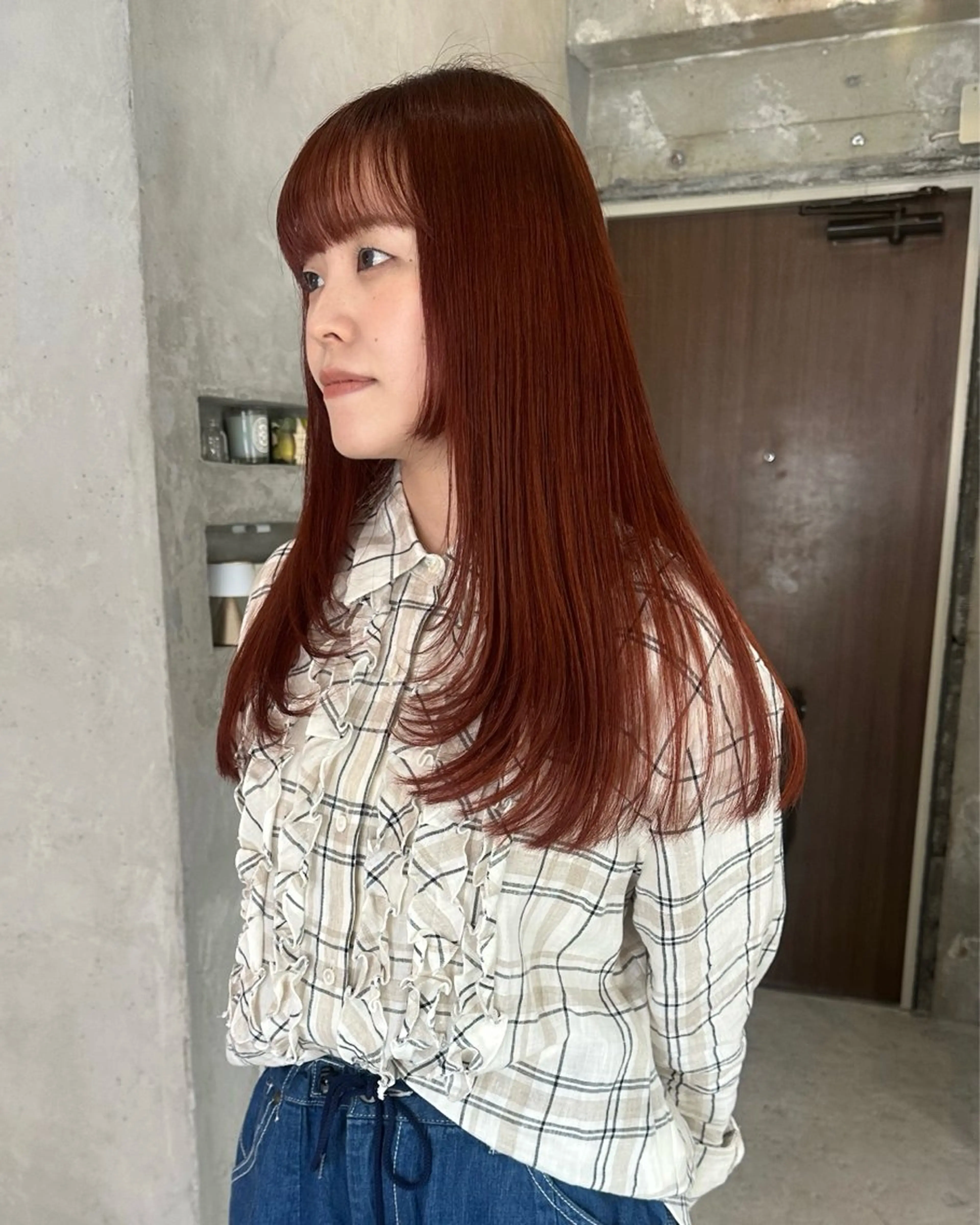 ロング カラー カット ヘアカラー トリートメント 暖色/レイヤーカット 🌙オノユリカのヘアスタイル