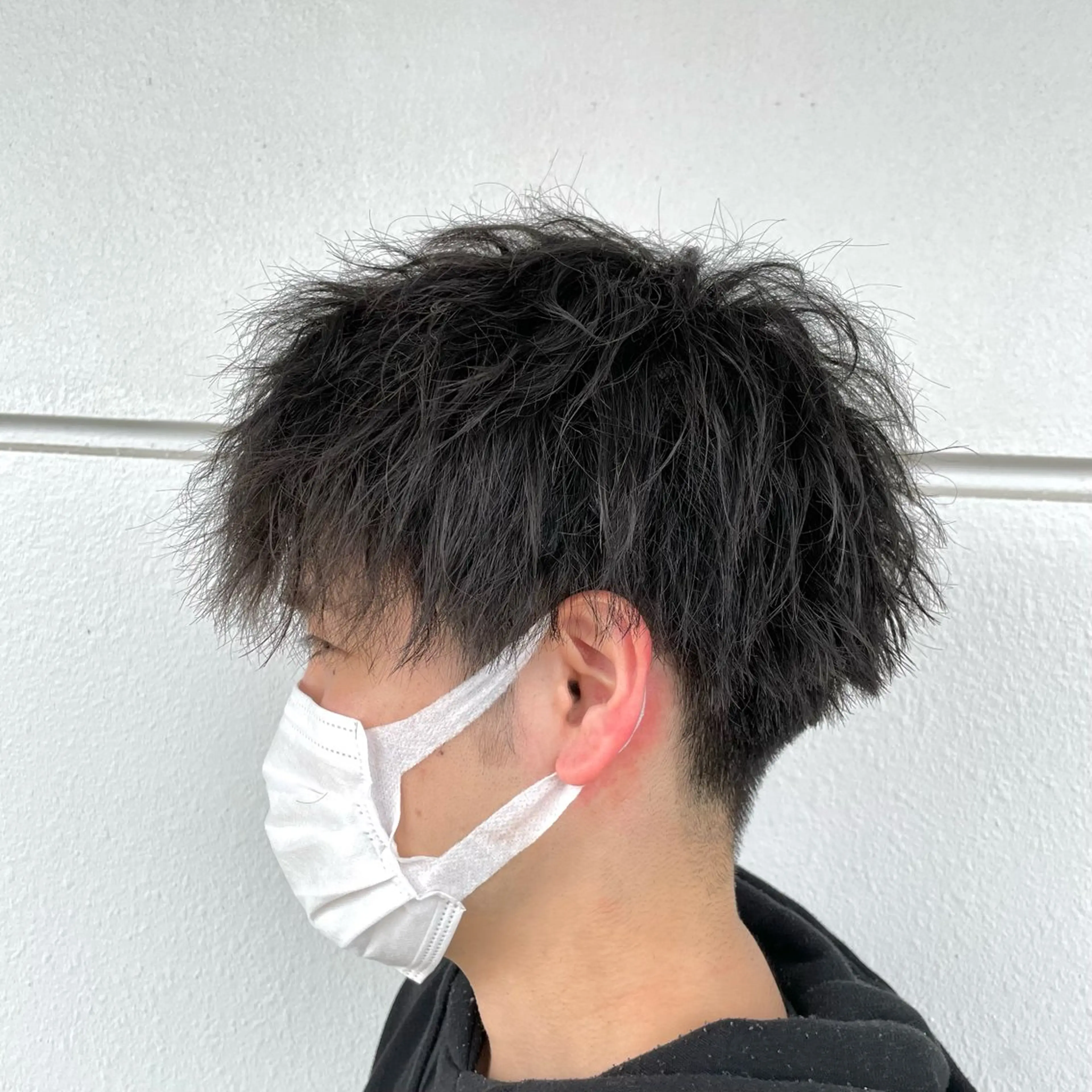 パーマ メンズ カット パーマ トリートメント 西村 れいのヘアスタイル