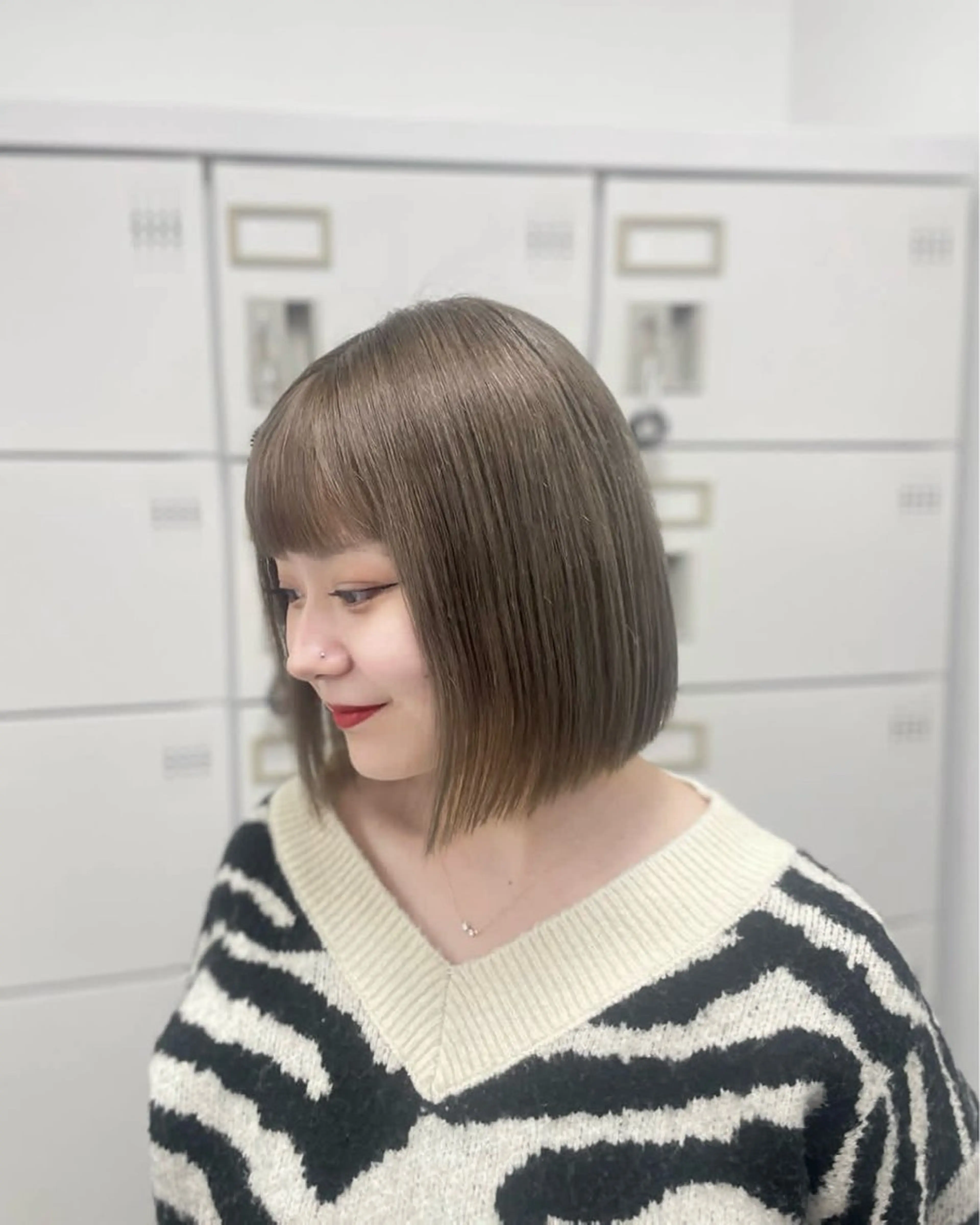 ショート カット トリートメント ヘッドスパ モテ艶韓国ヘア 🤍りんのヘアスタイル