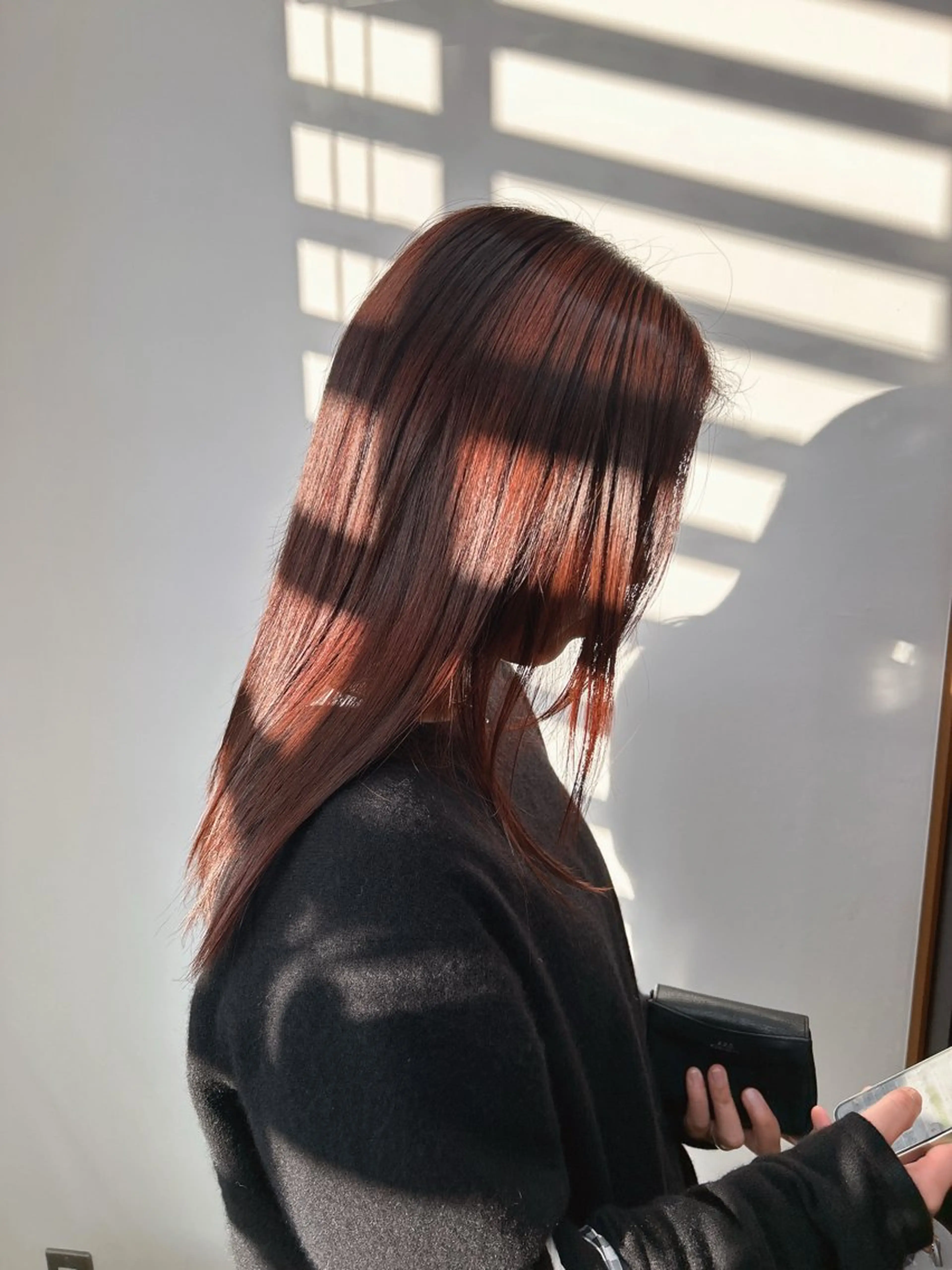 ミディアム カラー カット ヘアカラー トリートメント 伶風 /髪質改善ストレートのヘアスタイル
