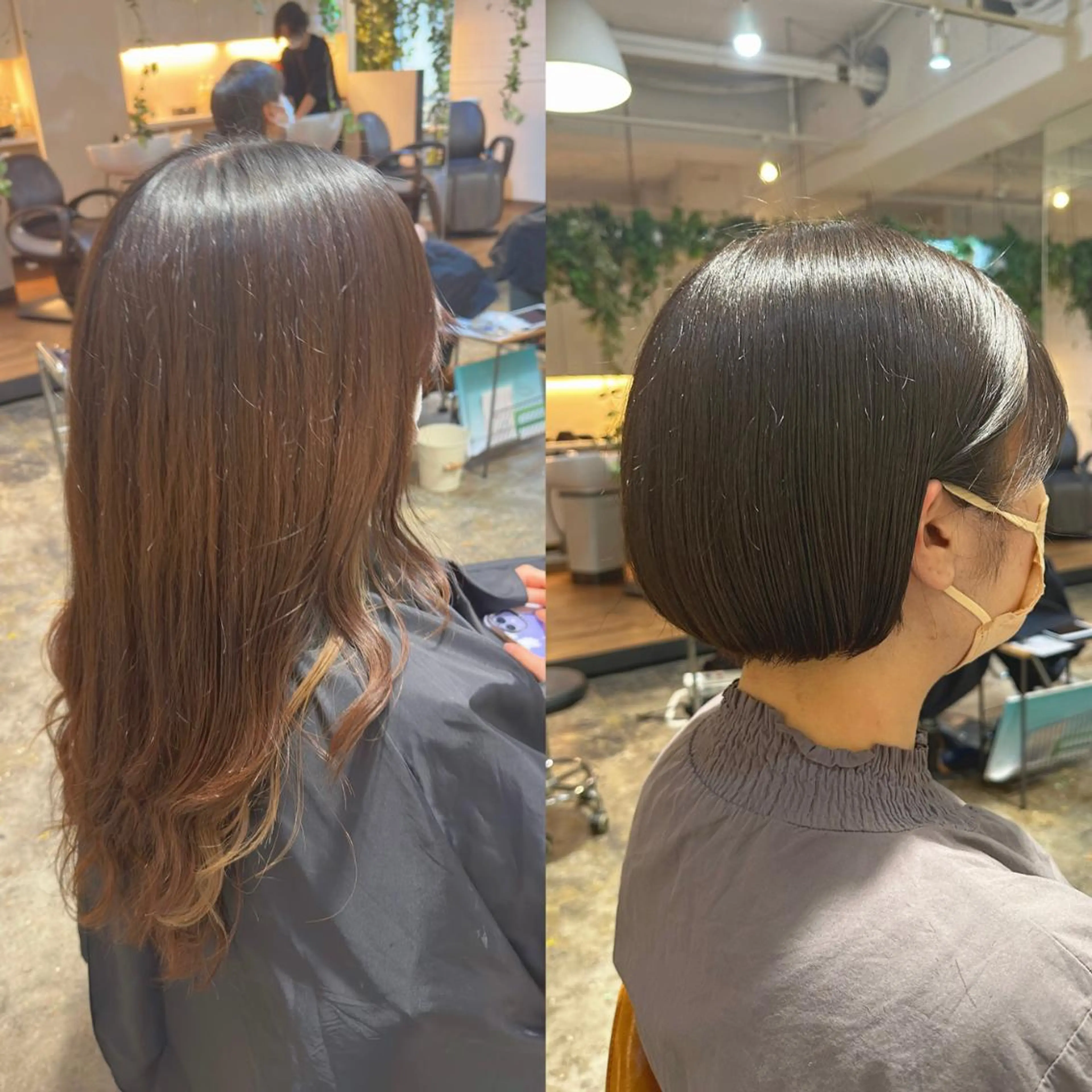 ショート カラー ヘアアレンジ グレージュ オレンジ ショートヘア 🇰🇷韓国スタイル レイヤー/ayanaのヘアスタイル