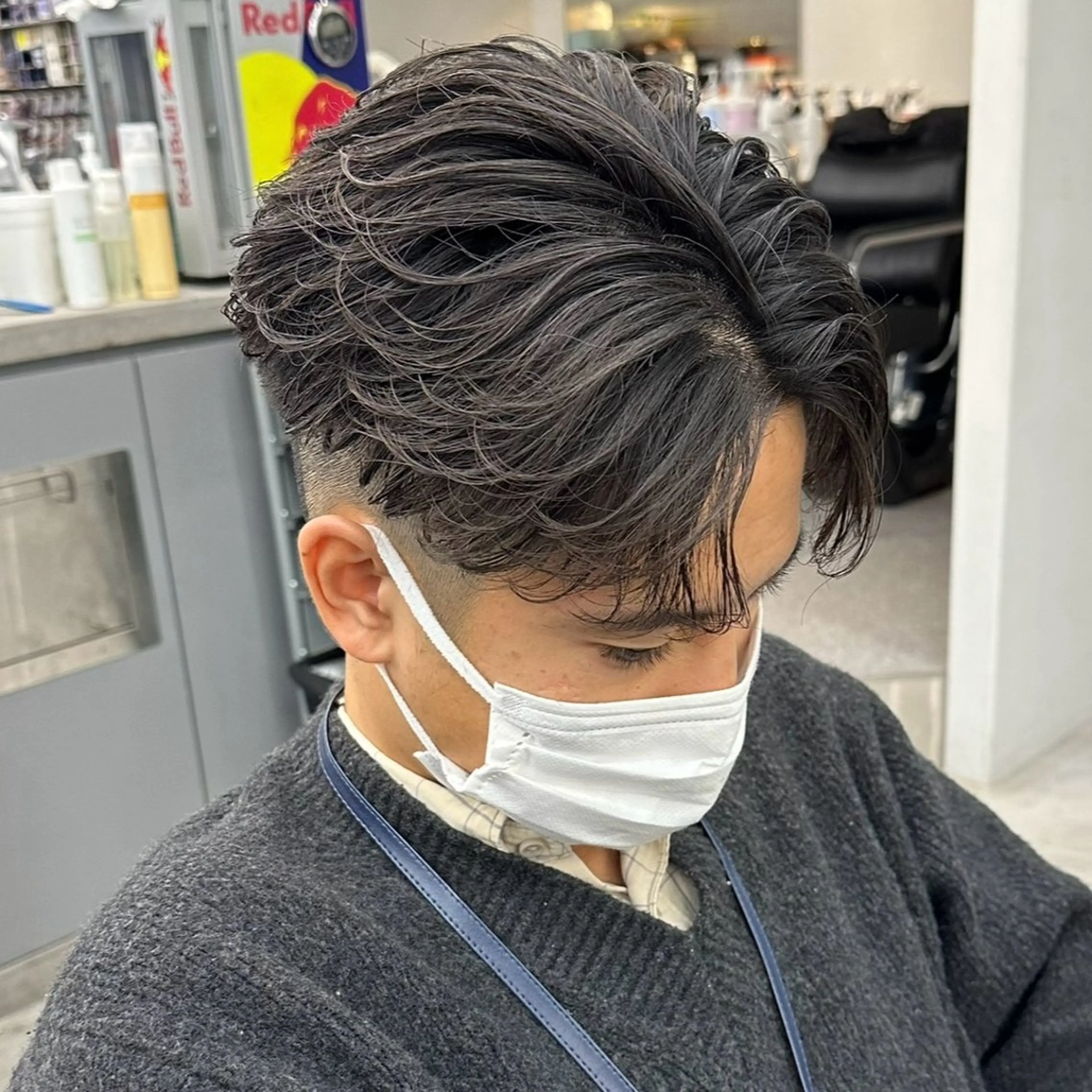 ミディアム Lit.富士 久保田風太のヘアスタイル