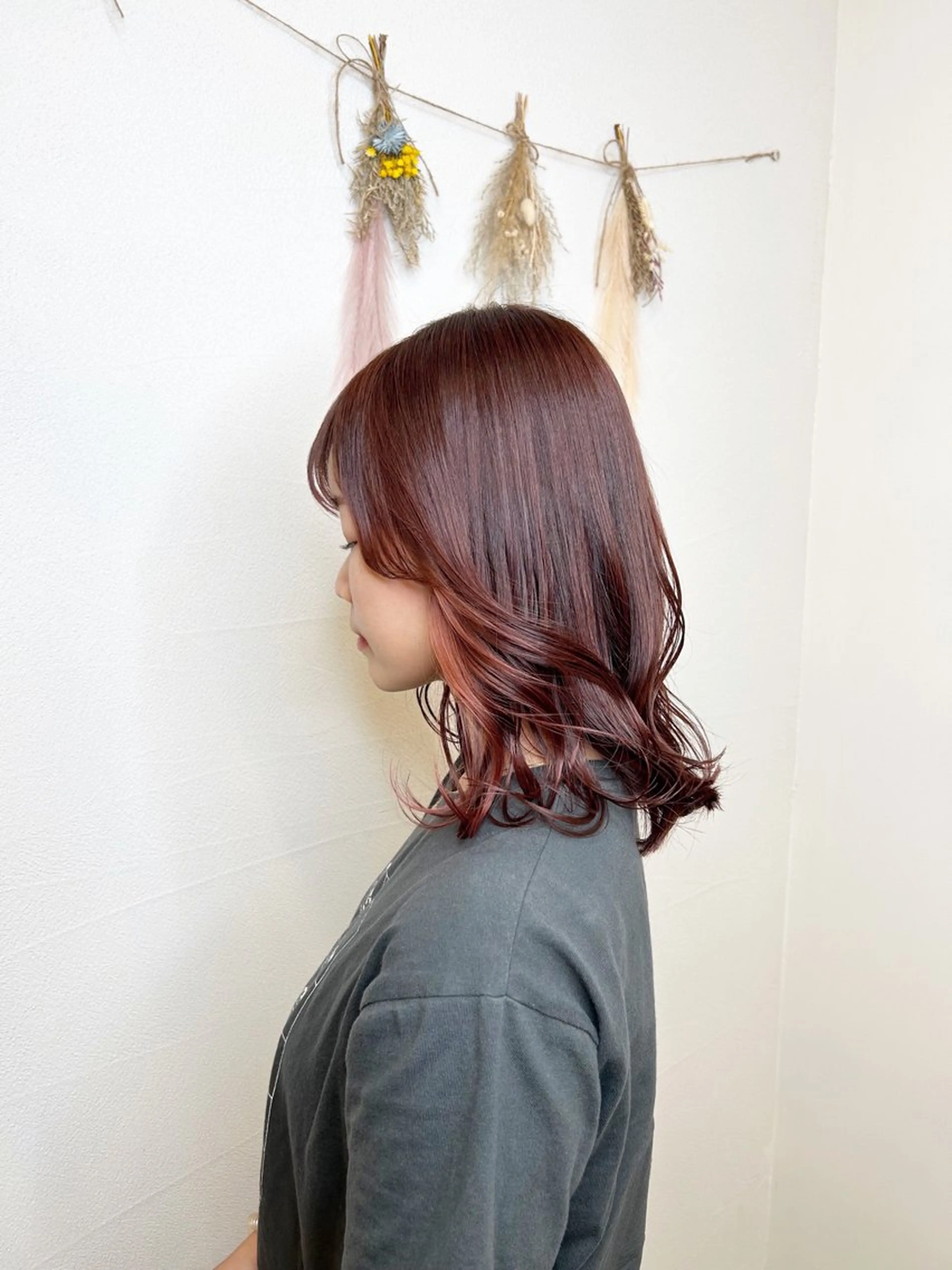 ミディアム カラー 🌿艶髪透明感 佐藤遥🌿のヘアスタイル