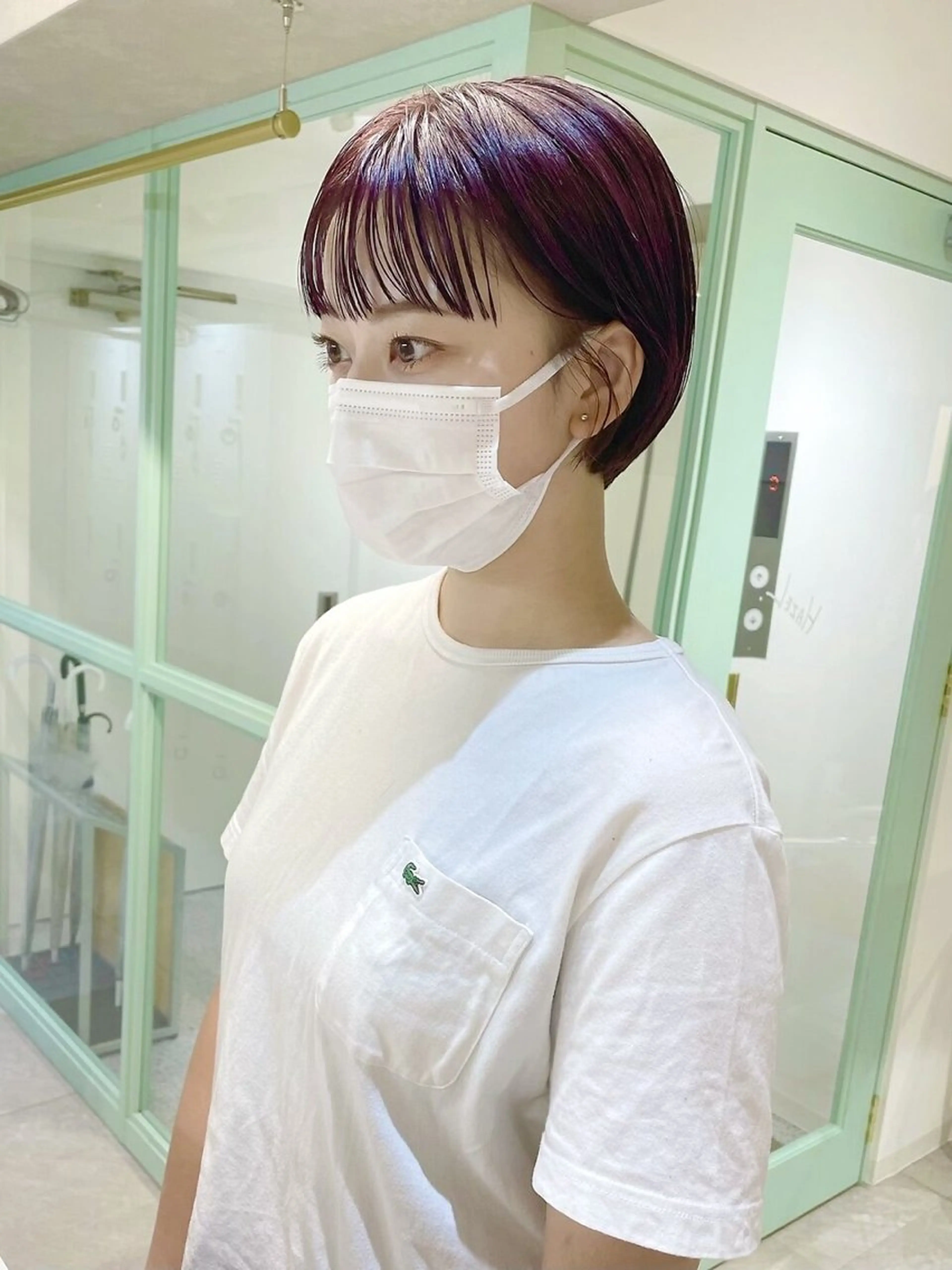 ショート カラー ヘアアレンジ ショートヘア HAZEL博多所属・杉村 一輝のヘアスタイル