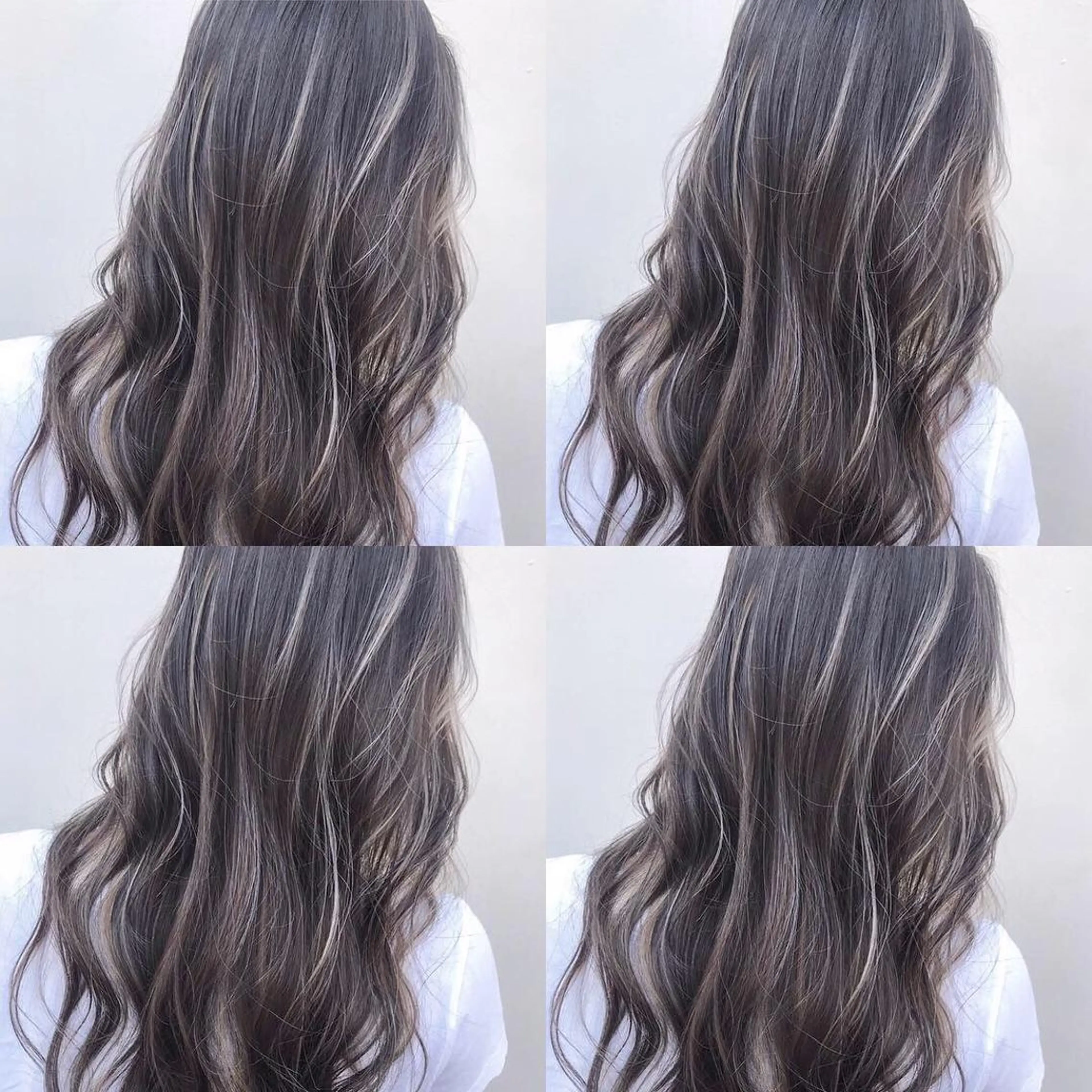 ロング カラー ヘアカラー ハイライト、レイヤー カット/西梅田/中西のヘアスタイル