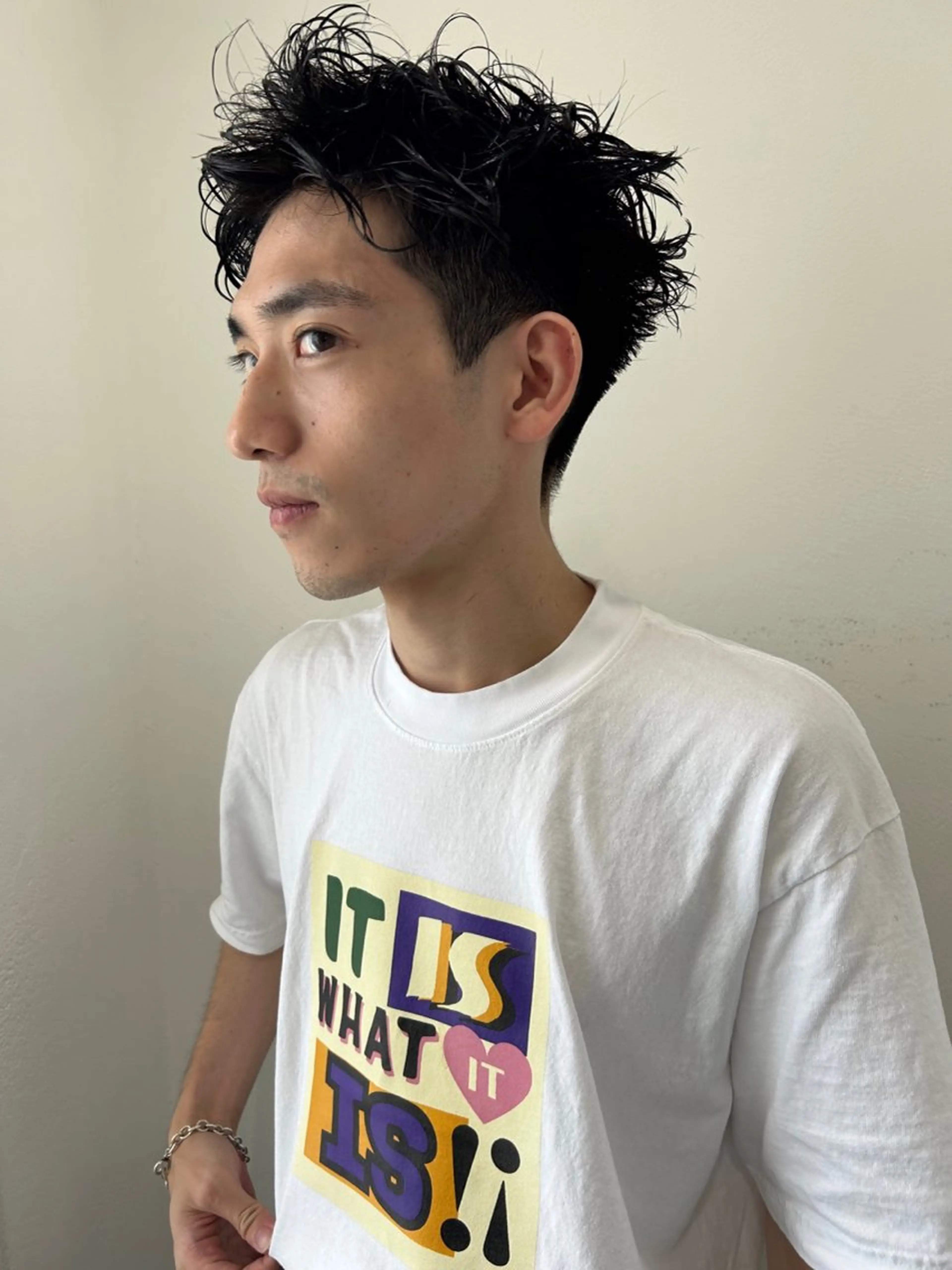 ショート パーマ カット パーマ トリートメント Loom.所属・村上雅人 ナチュラルモードのヘアスタイル