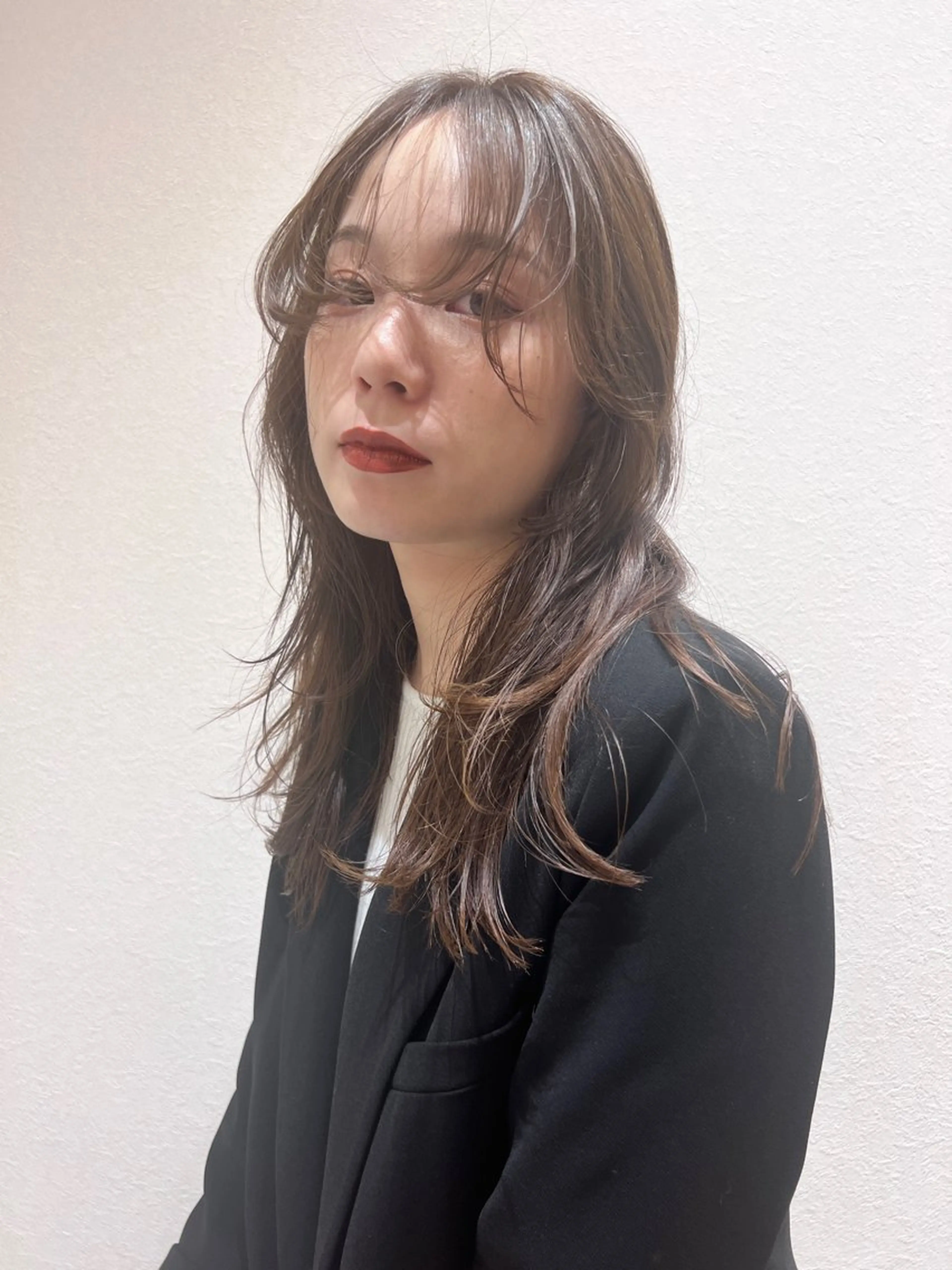 ロング パーマ ヘアアレンジ うざバング 個室　髪質改善サロン　HANARE by youres hair 神楽坂 【はなれ】所属・神楽坂🌈髪質改善 縮毛矯正🦄松田のヘアスタイル
