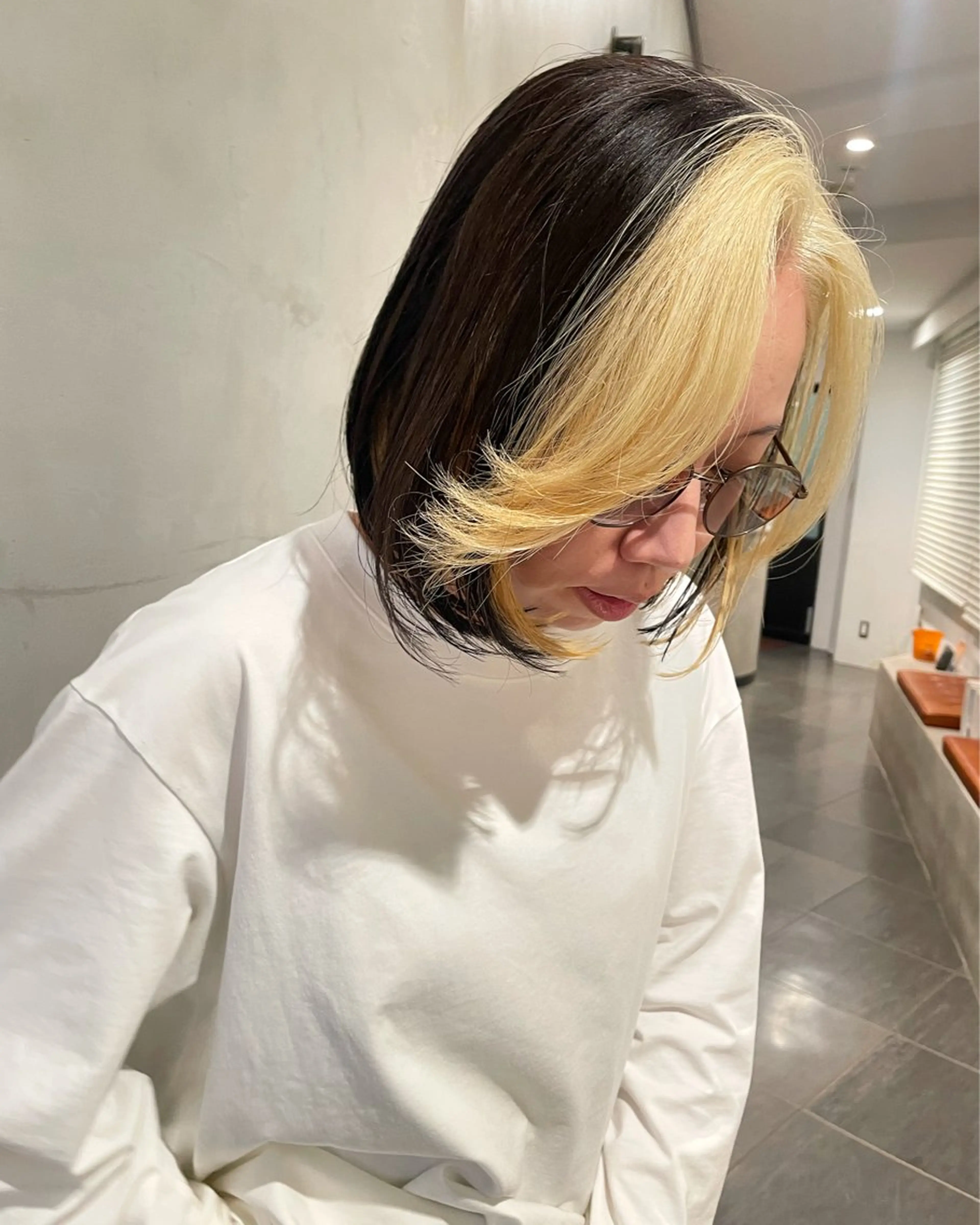 ショート カラー ヘアカラー 優 作のヘアスタイル