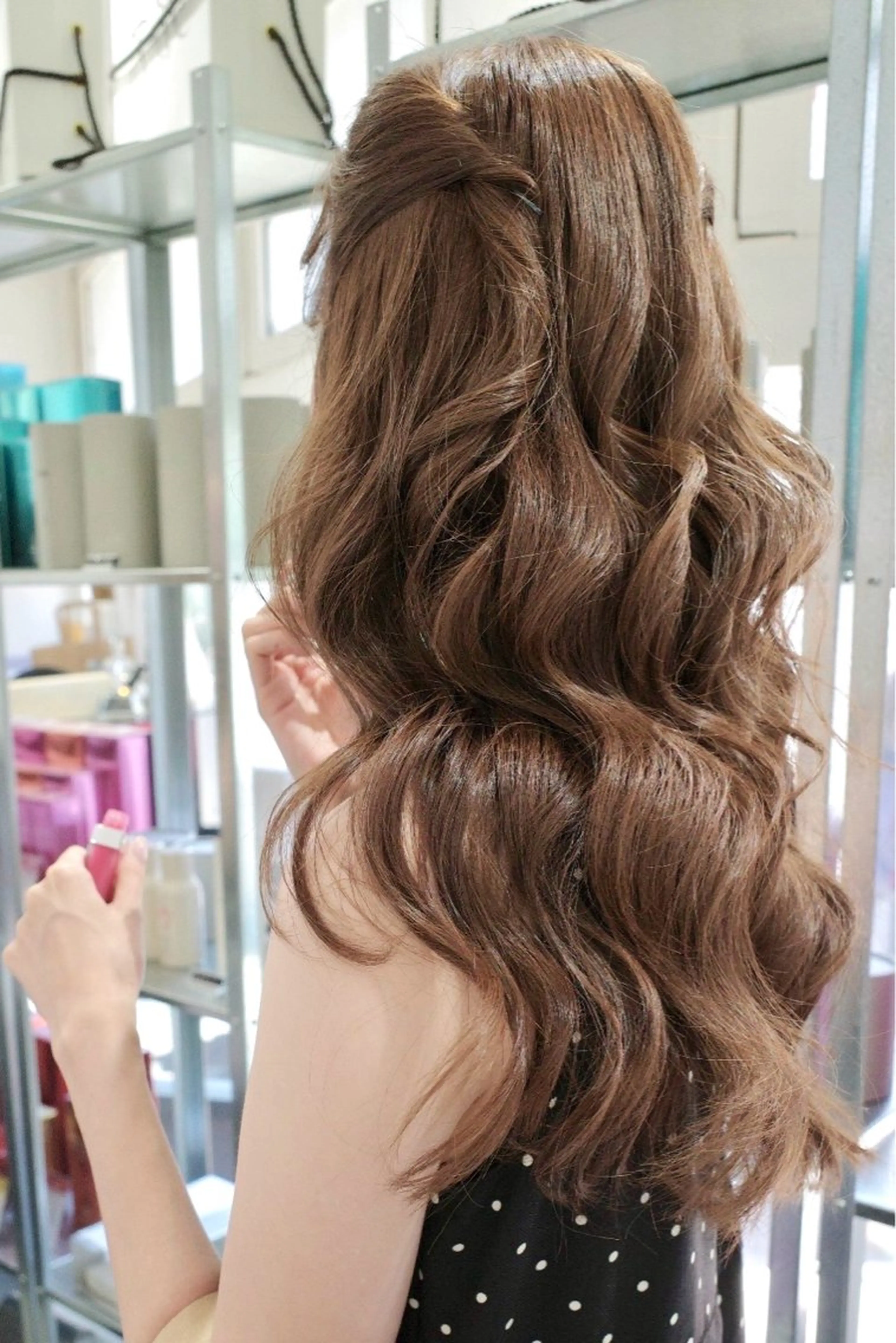 【18時のみの限定クーポン✨️】無料ヘアアレンジ [巻き下ろし] ⚠️条件あり（補足説明をお読みください🙇🏻‍♀️）の写真