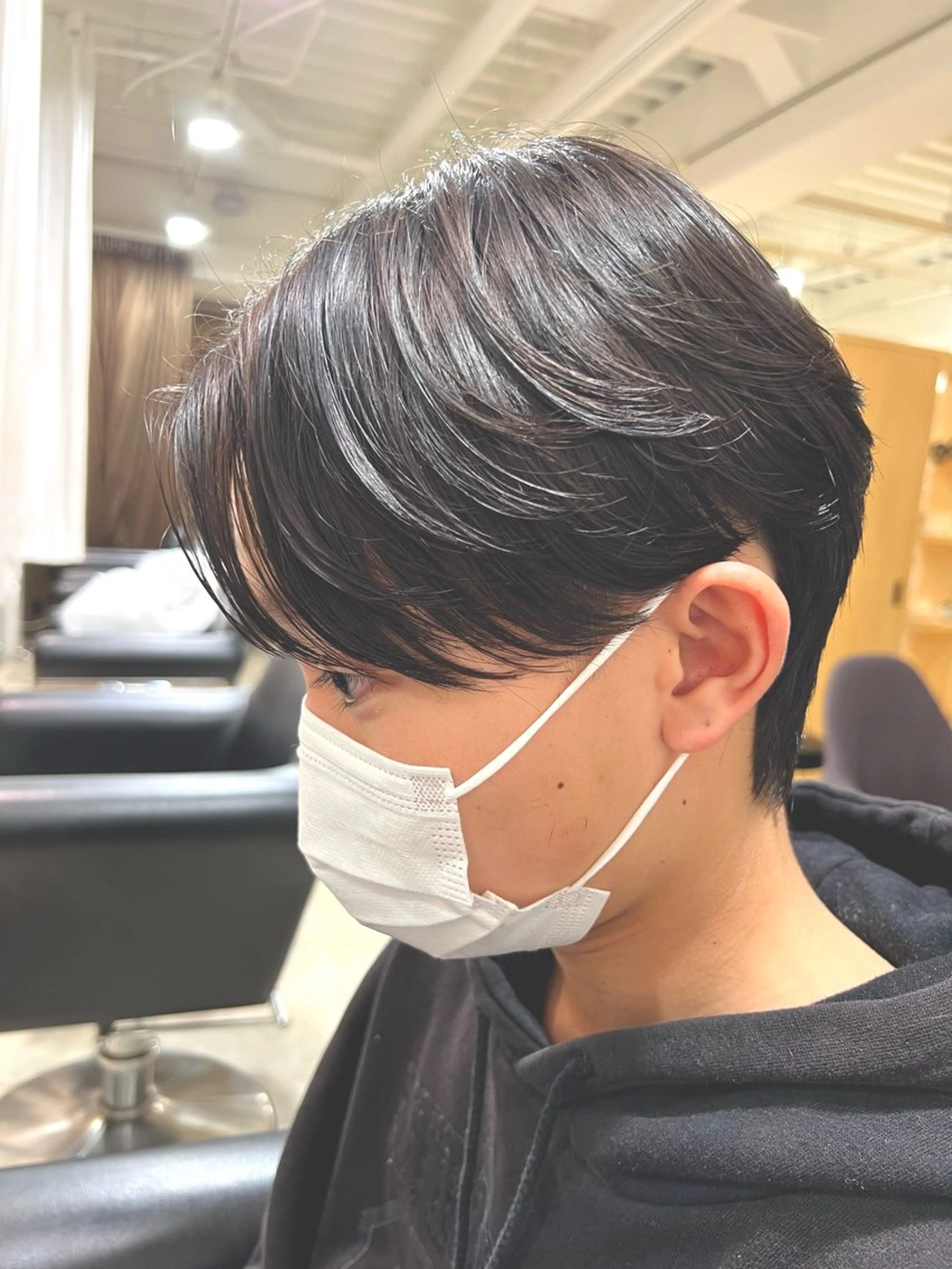 パーマ メンズ 心斎橋バレイヤージュ 小林勝貴のヘアスタイル
