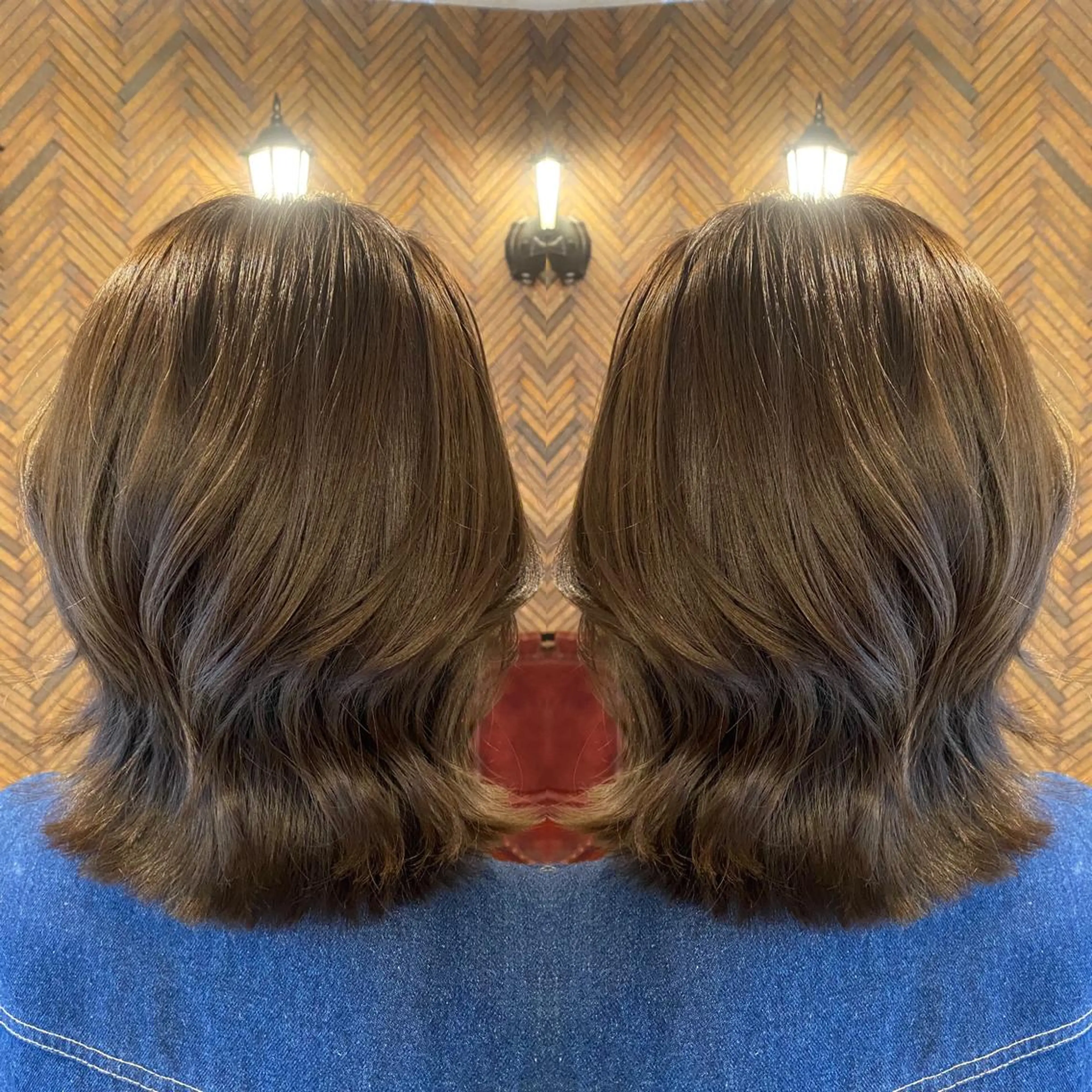 ミディアム カラー カット トリートメント tocca 💜石田愛結💜のヘアスタイル