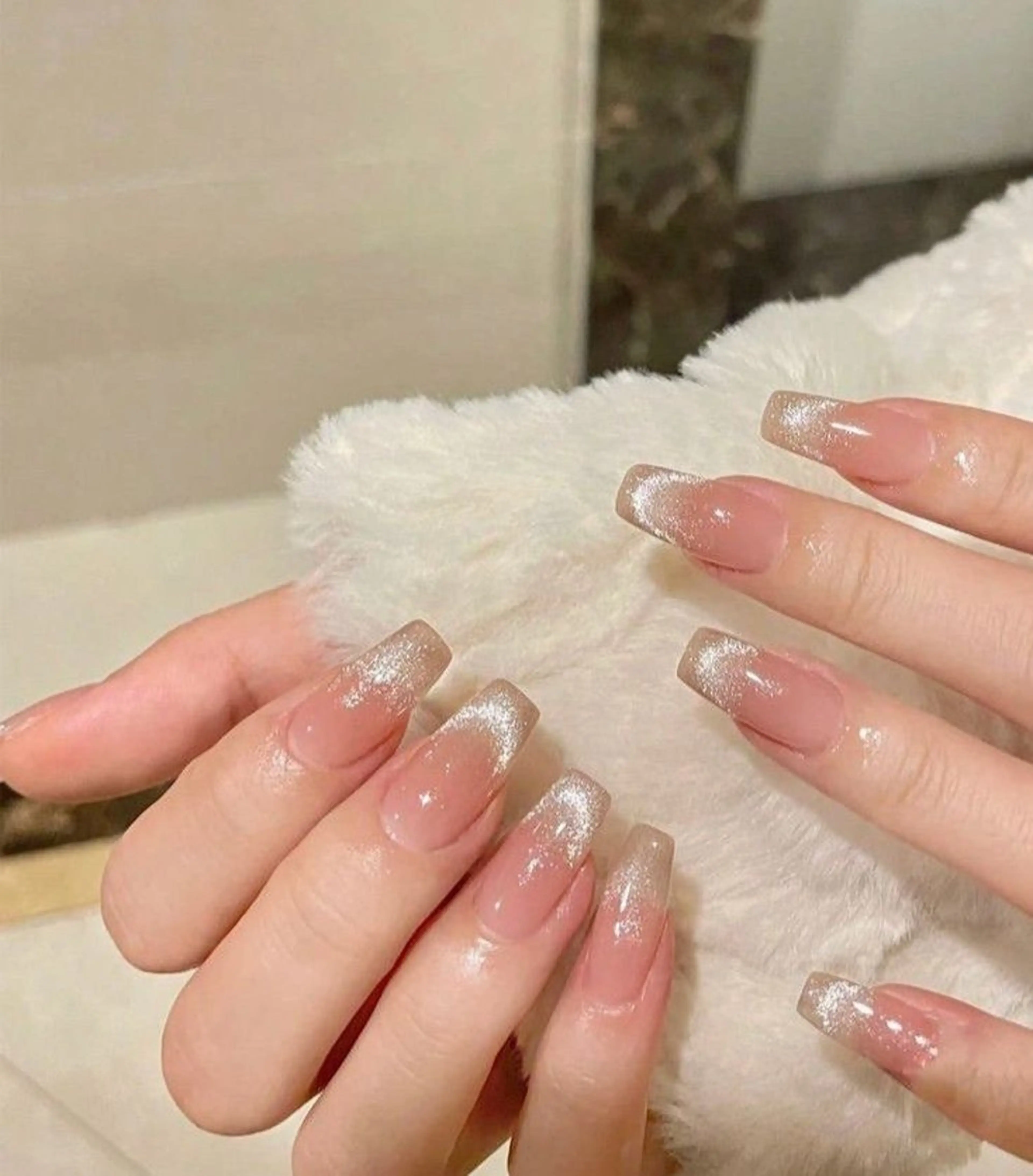 ネイル チークネイル ジェルネイル 韓国ネイル マグネットネイル パラジェル ハンドネイル Mai Beauty To  Toのネイルデザイン