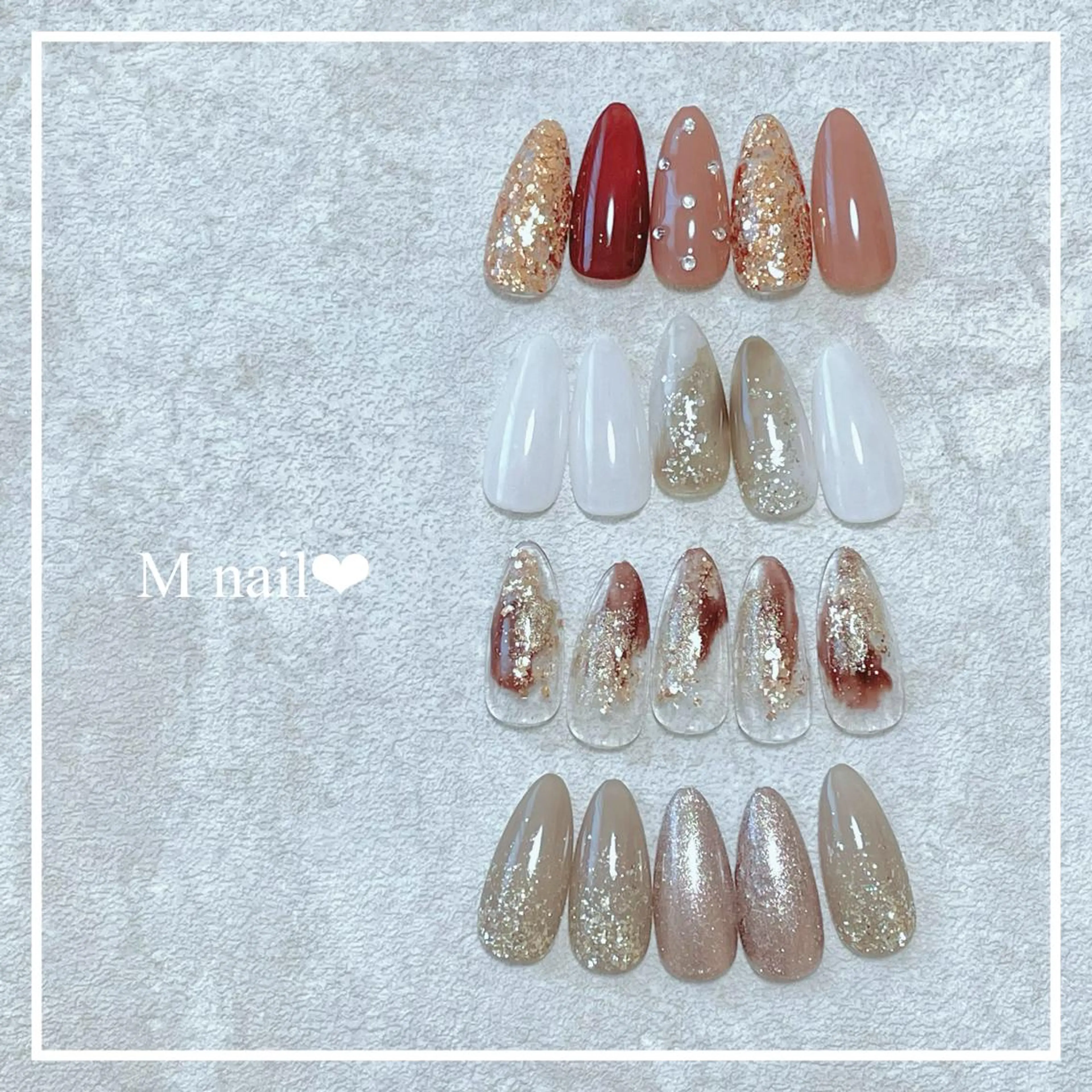 ネイル M nail🌹のネイルデザイン