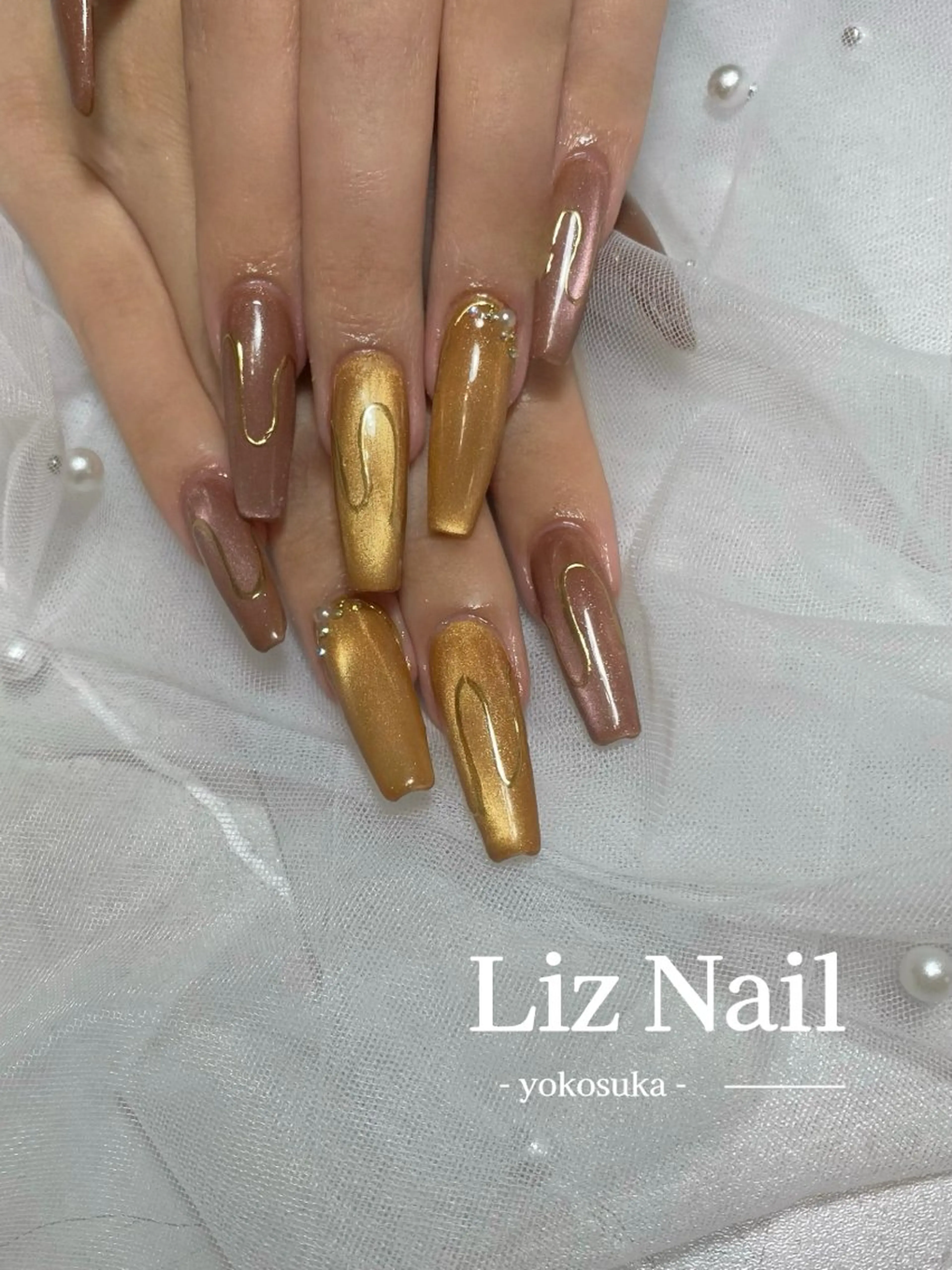 ネイル ハンドネイル LizNail MARINAのネイルデザイン