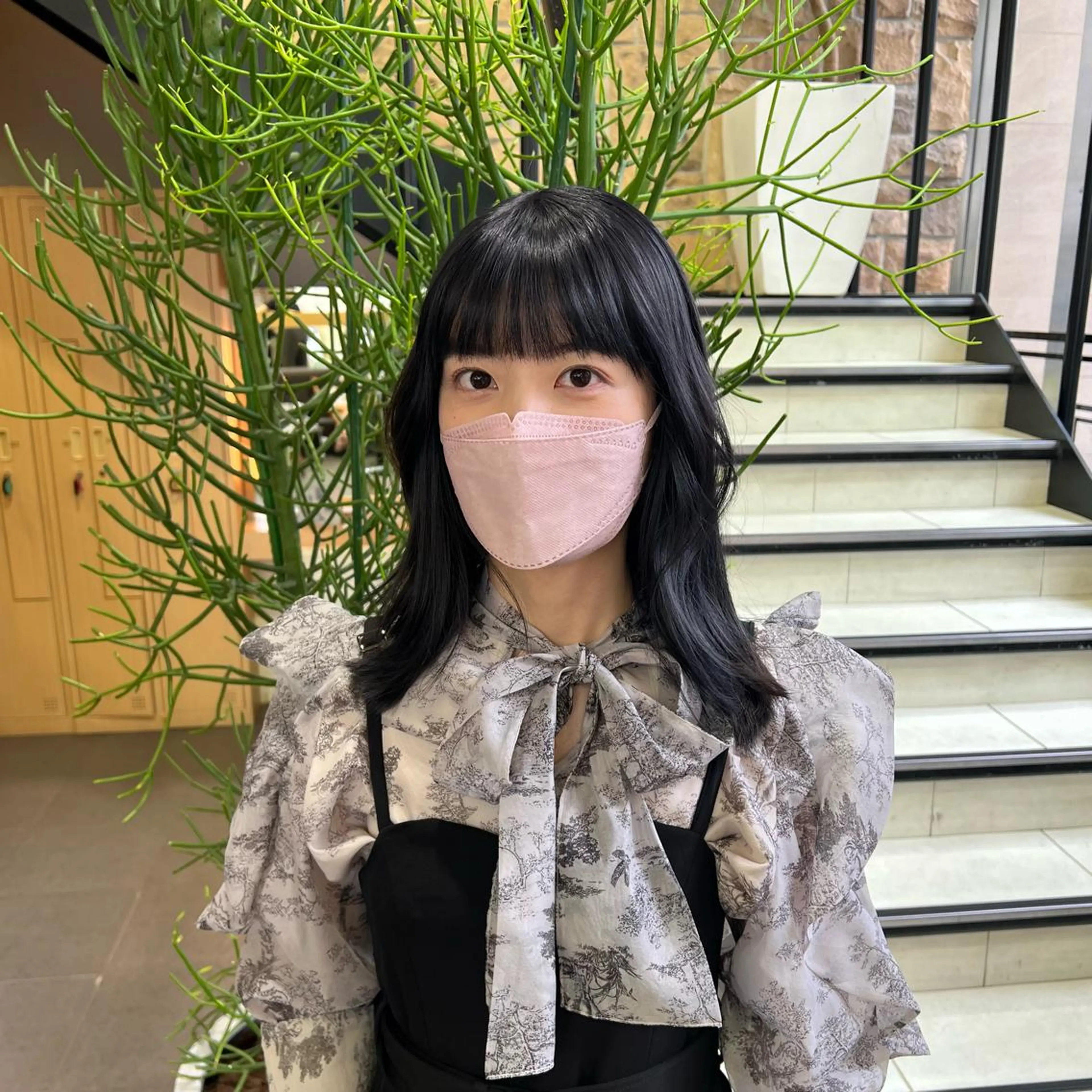 ミディアム 韓国ネイル🤎 ワンホン🩷くれはのネイルデザイン
