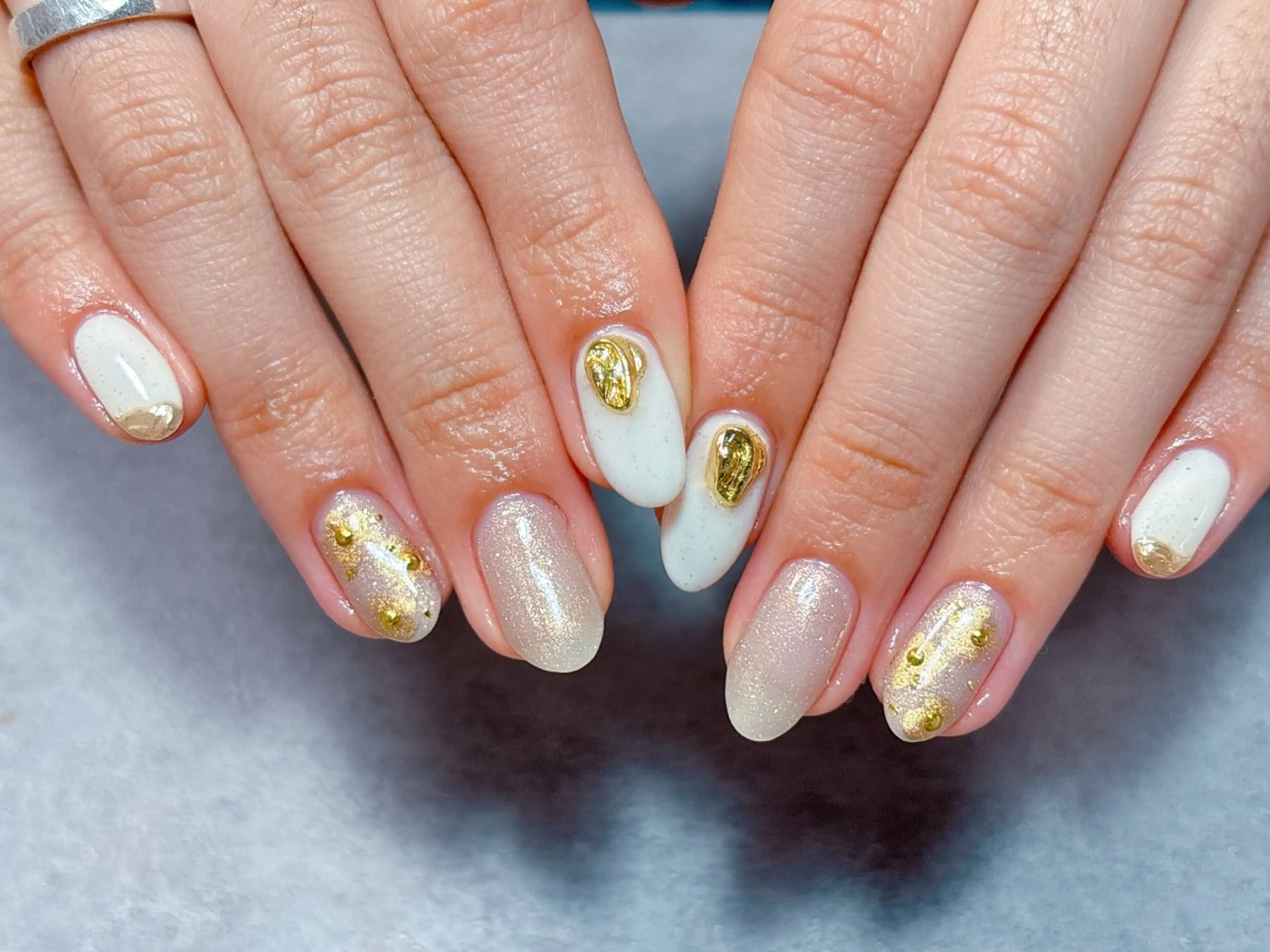 ネイル アートネイル ジェルネイル ハロウィン マグネットネイル パラジェル ハンドネイル ゆ か_Nails💫のネイルデザイン