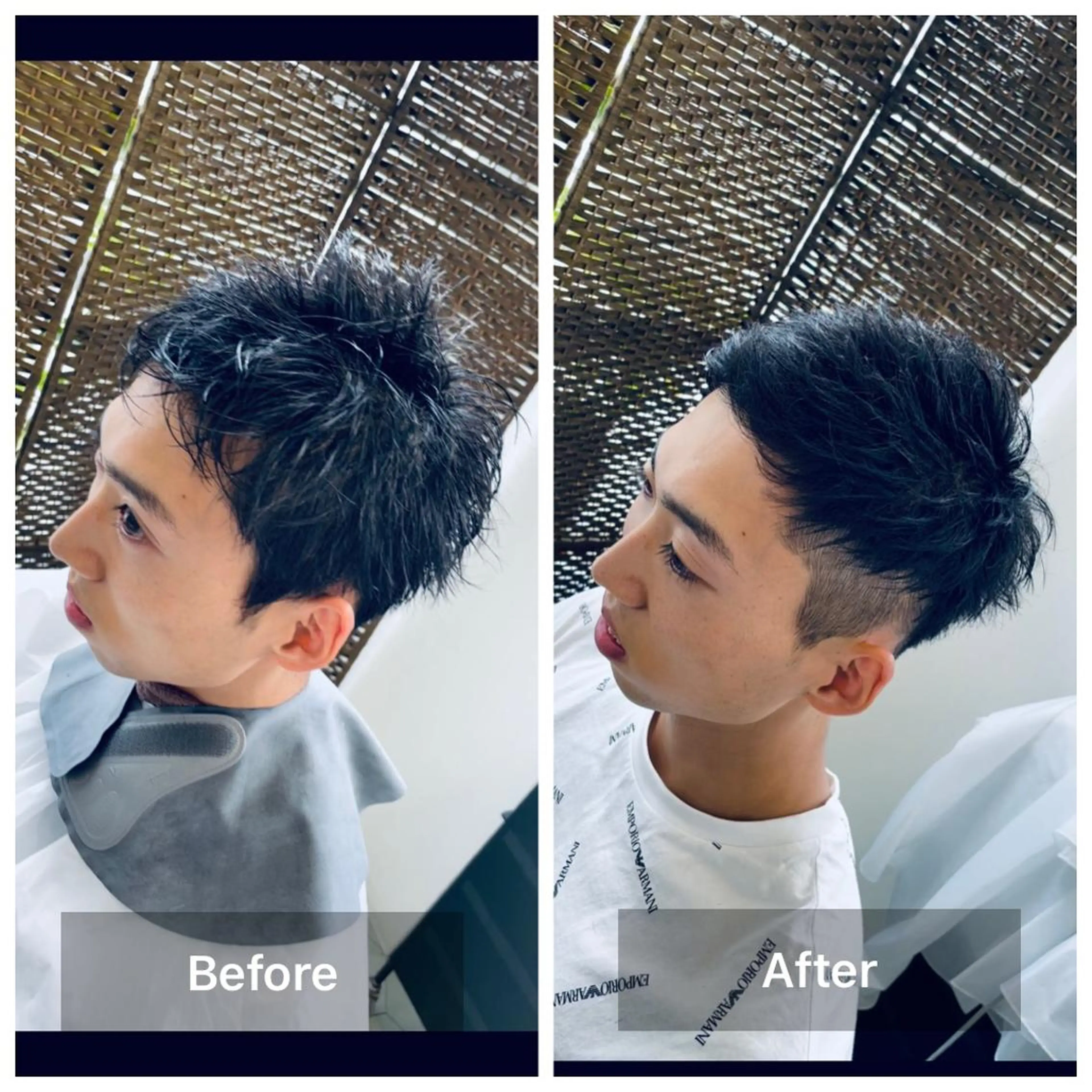 ショート メンズ 刈り上げ カット share salon　SCENA所属・堤太志 メンズパーマ特化のヘアスタイル