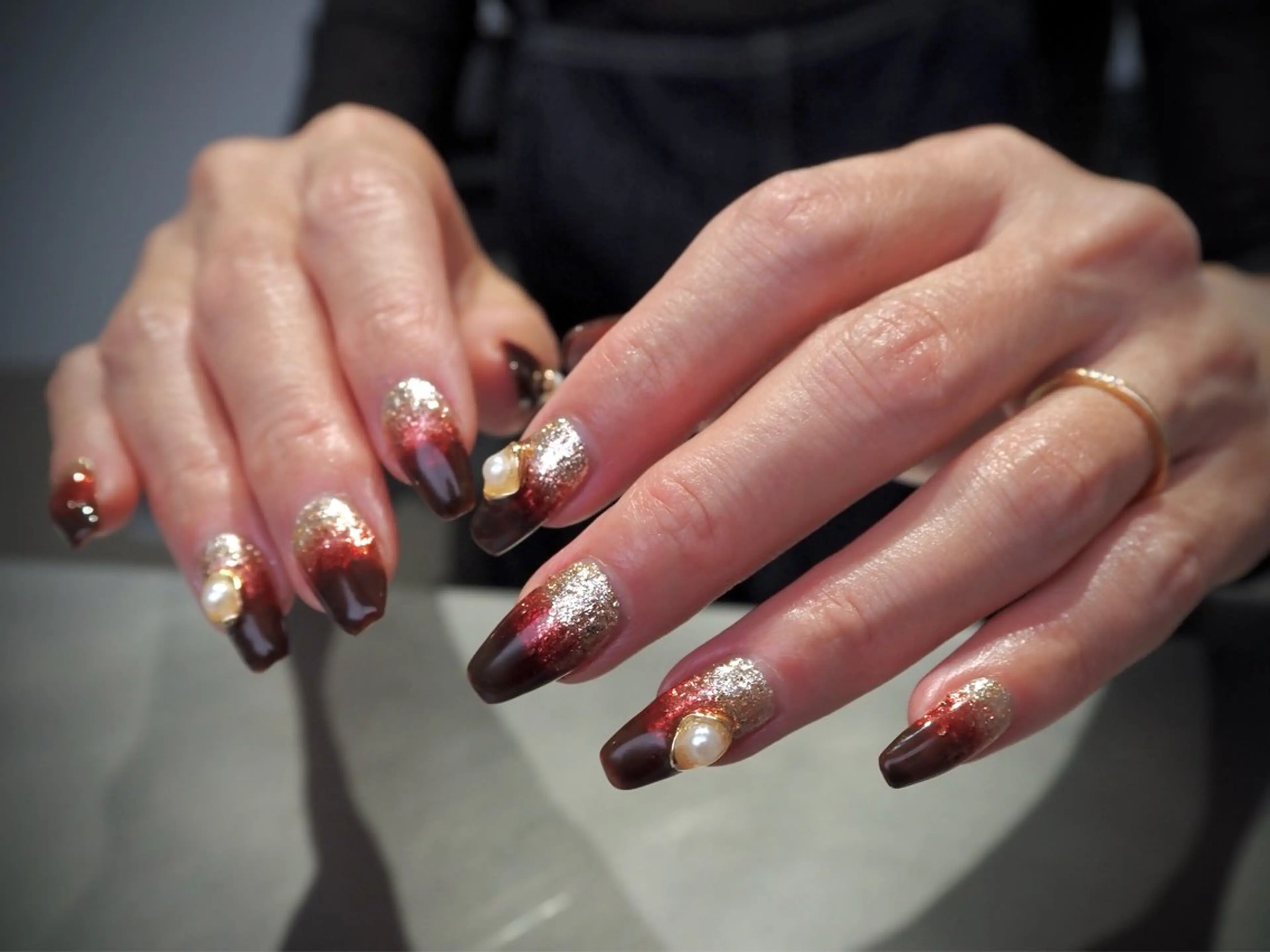ネイル ハンドネイル nail salon núcleo 【ヌクレオ】所属・中道 ひろこのネイルデザイン