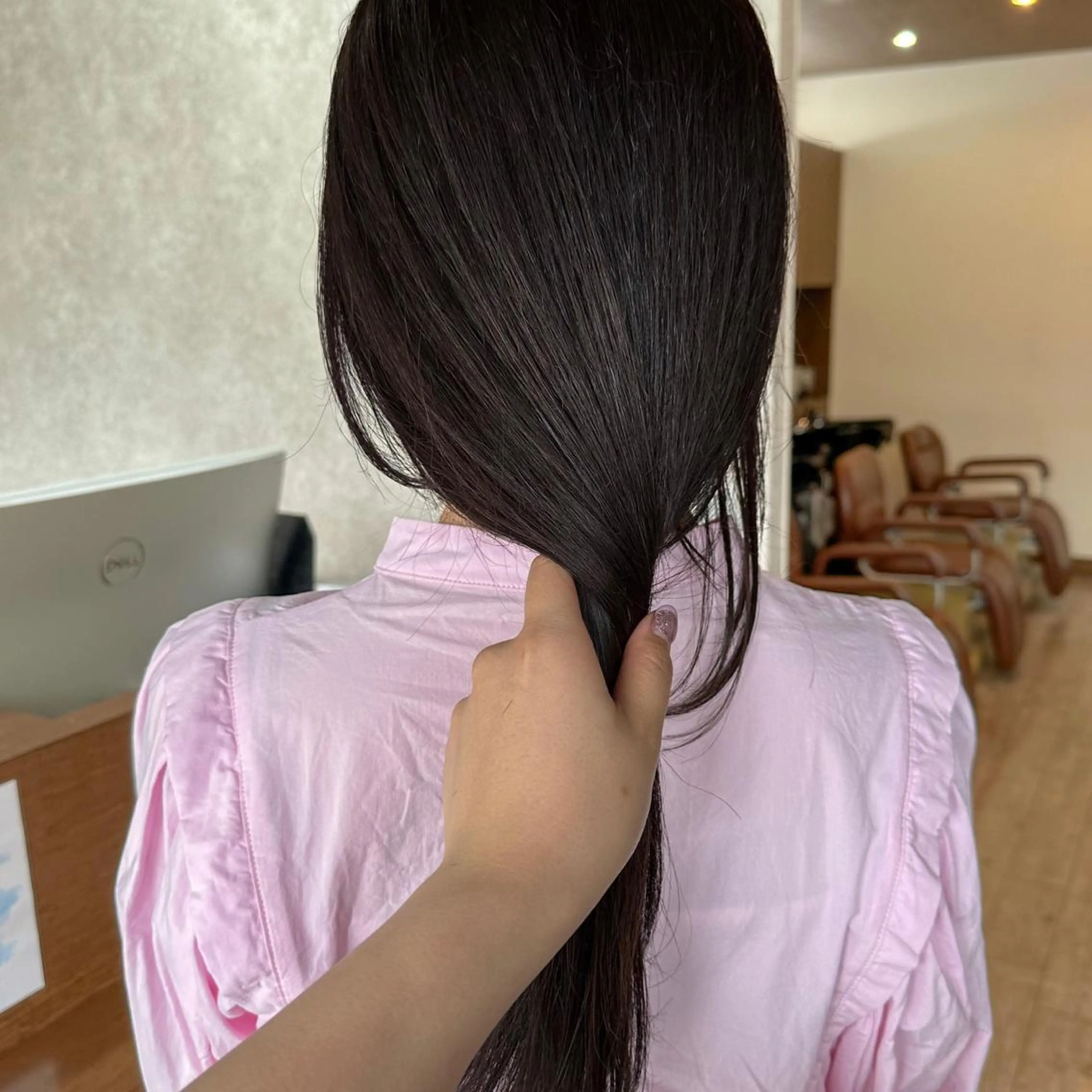 ロング カラー ブラウンカラー ショコラブラウン ヘアカラー トリートメント 高橋 みく/ minim 暖色のヘアスタイル