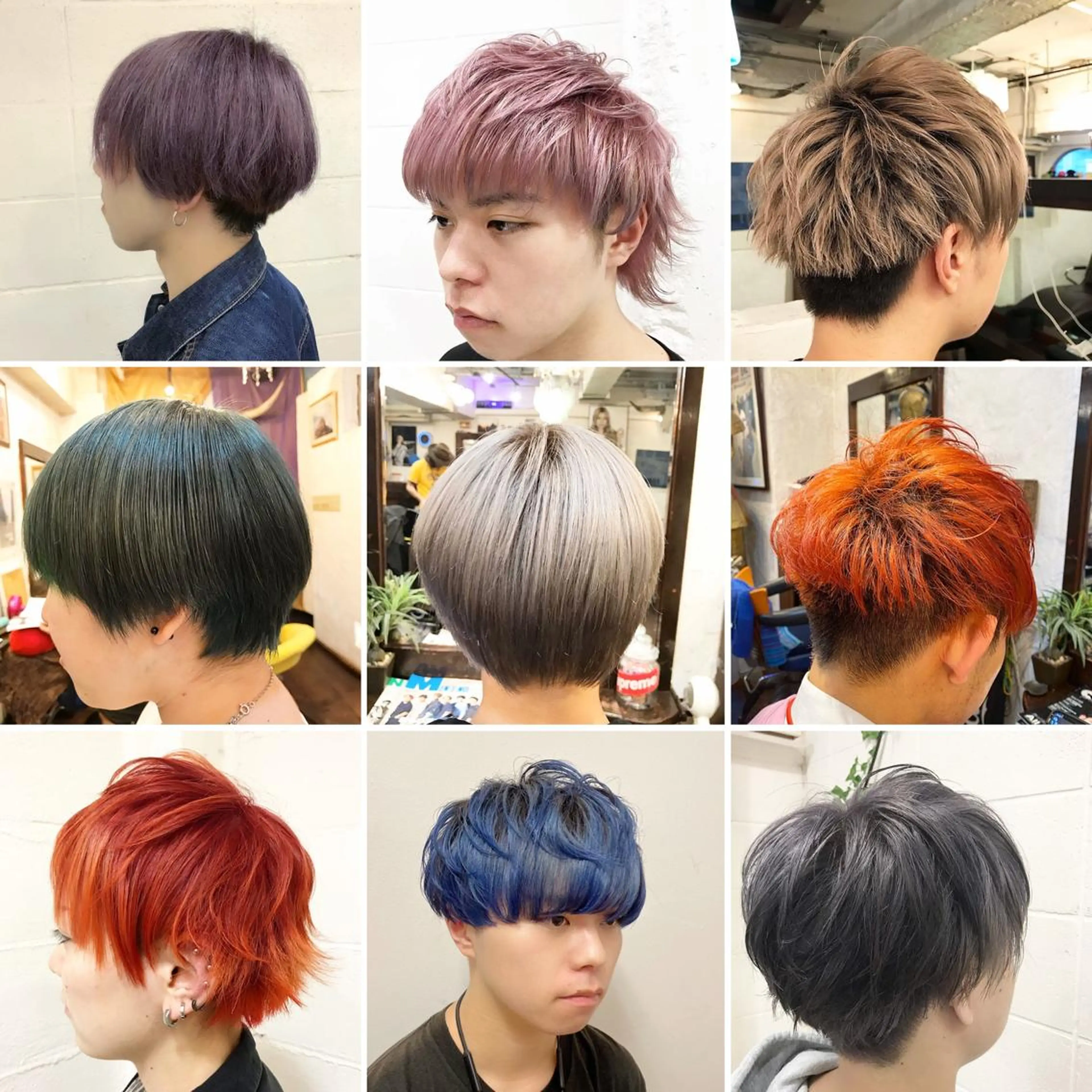 ショート カラー メンズ "PEPPU "所属・派手髪、ハイトーン ショートヘアShinのヘアスタイル