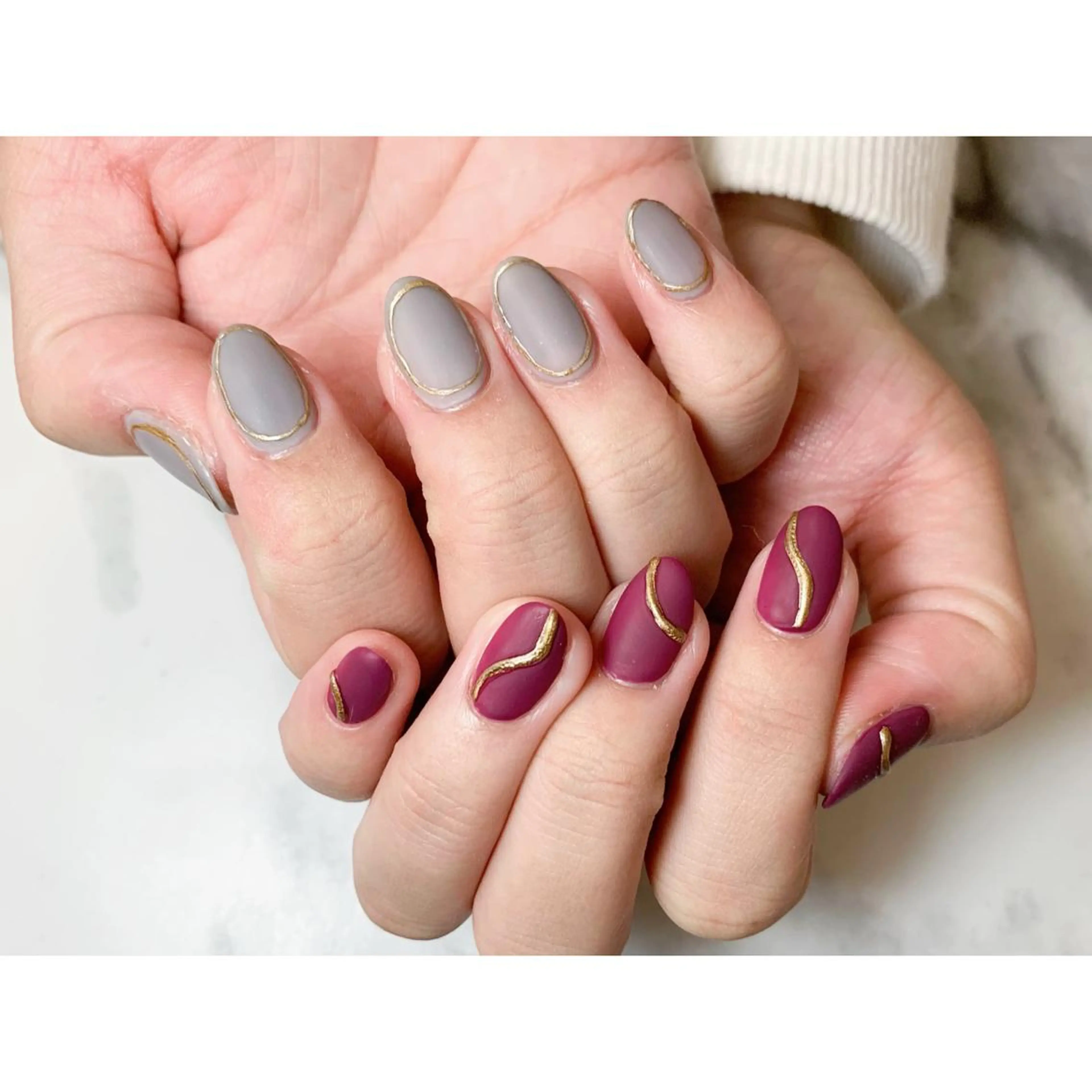 ネイル マットネイル nailsalon maluriのネイルデザイン