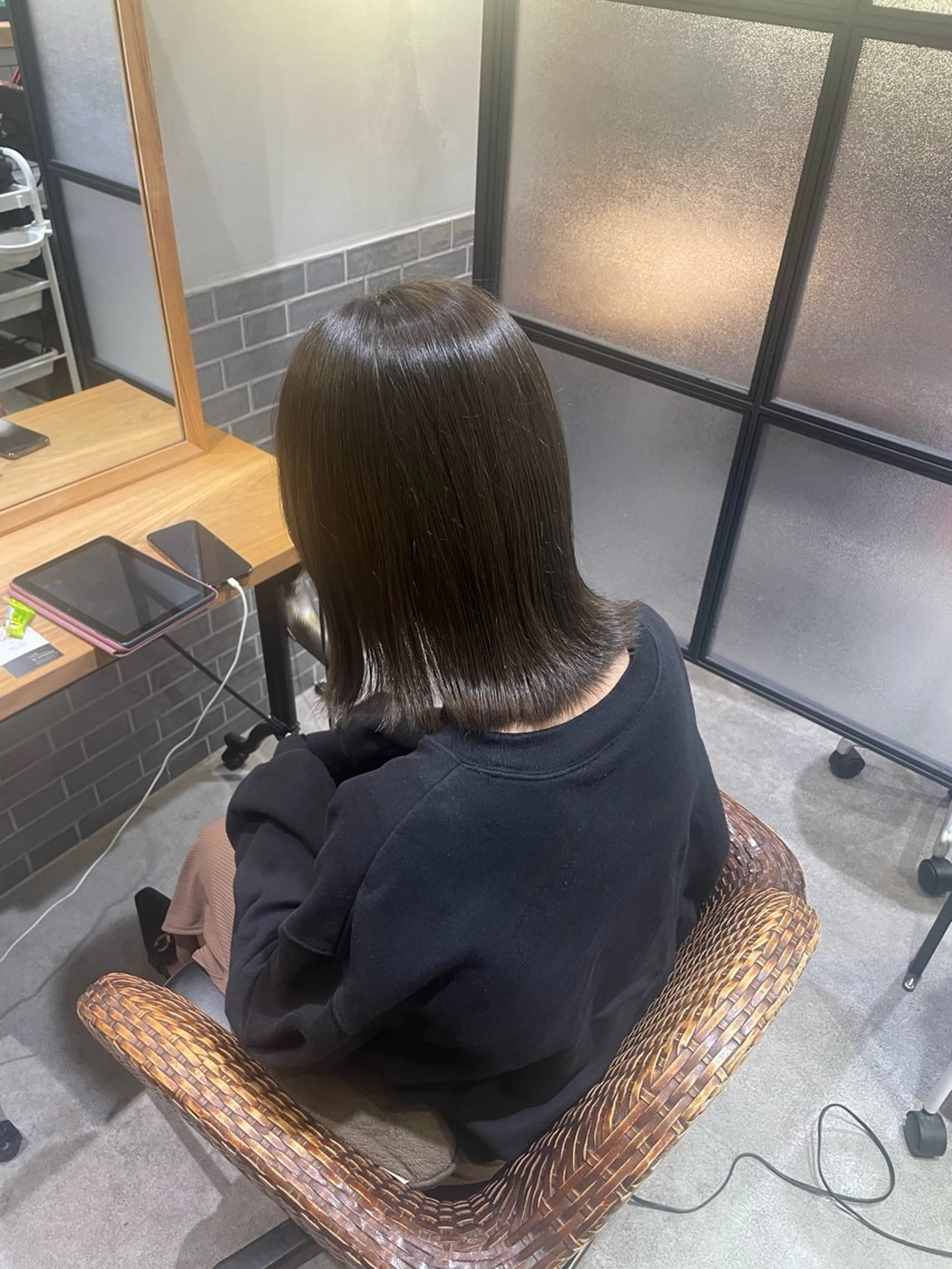 セミロング カラー カット ヘアカラー トリートメント 暖色カラー🤎Red Neo　meiのヘアスタイル