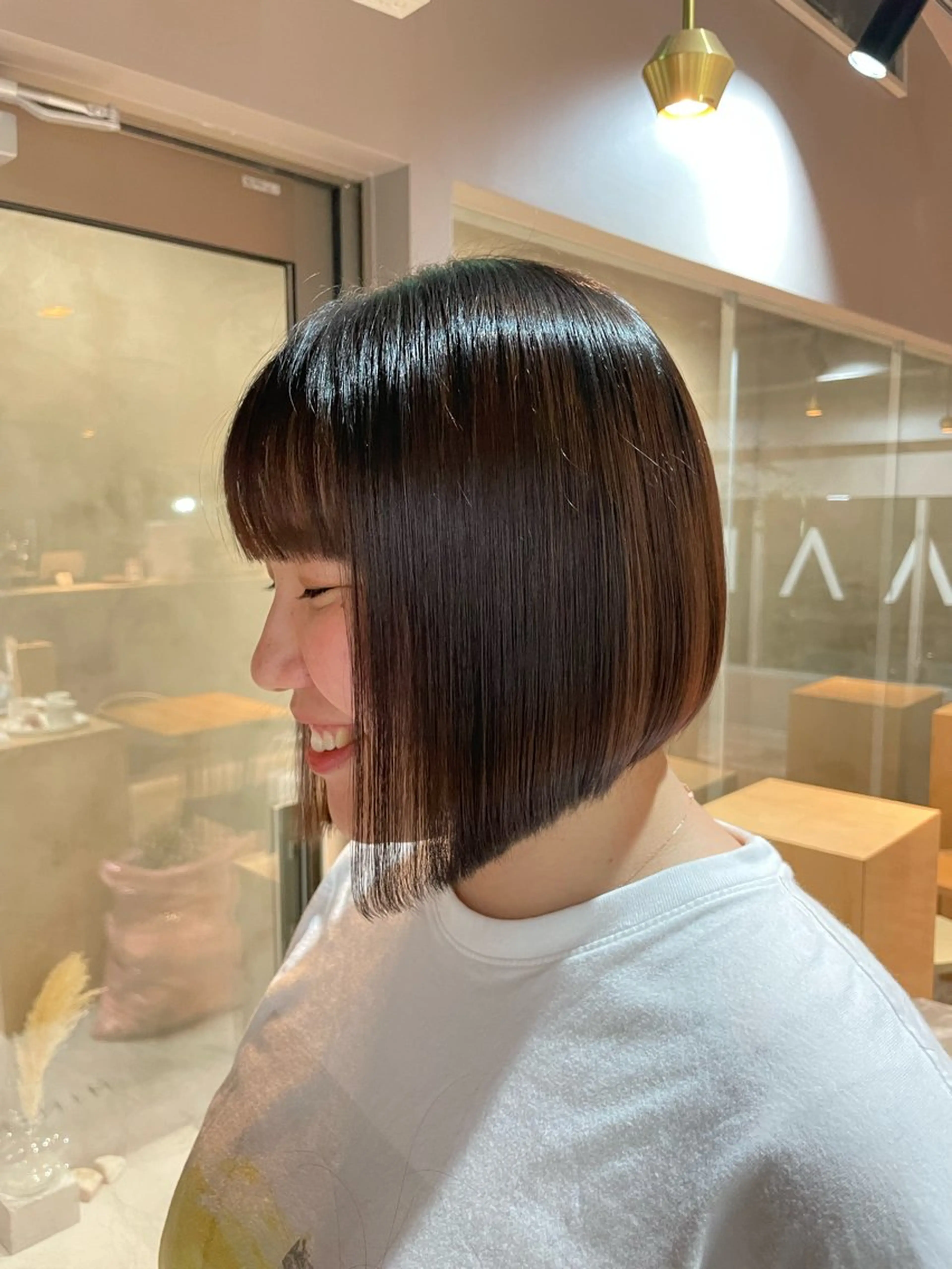 ショート 前下がりボブ ボブ es Hair Make Space所属・KAREN／ 武蔵小山/自由が丘のヘアスタイル