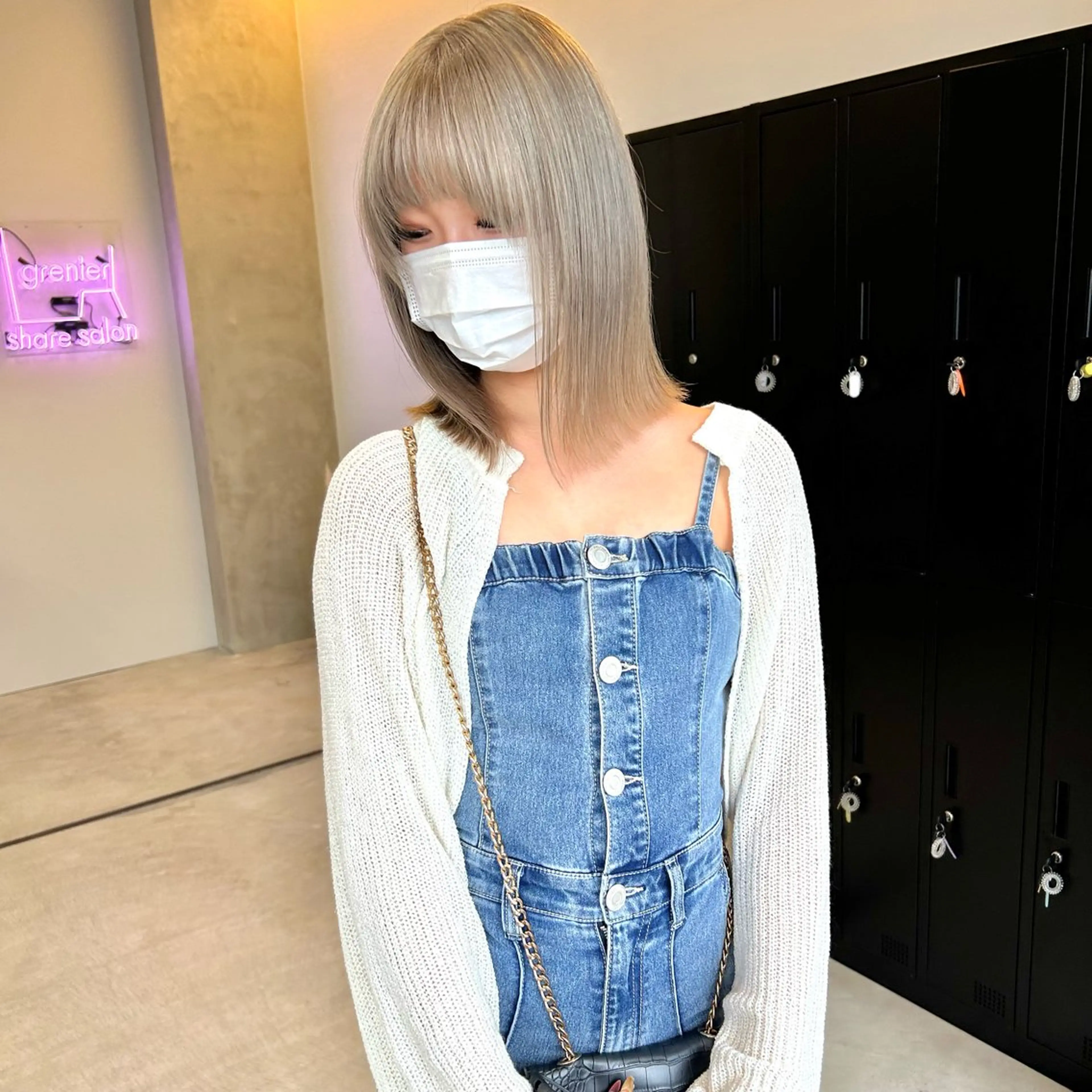 ミディアム カラー カット ヘアカラー トリートメント mood tatemachiのヘアスタイル