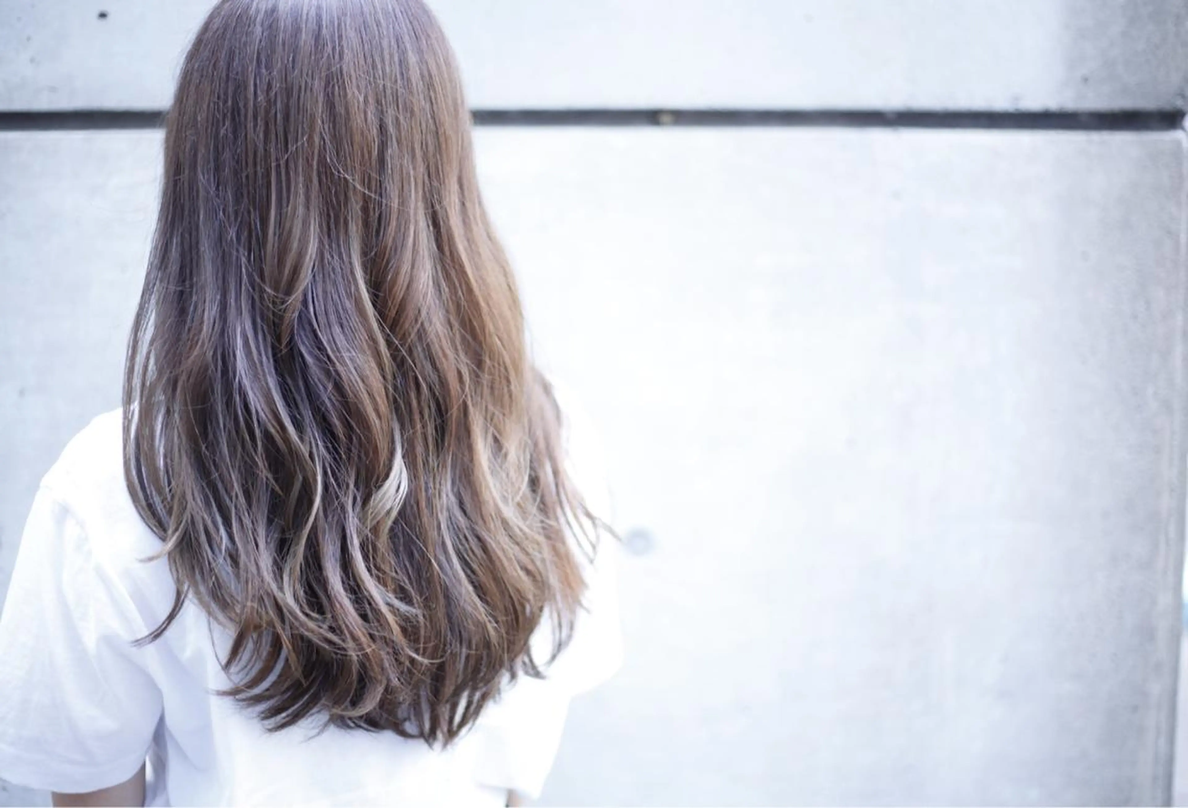 ロング 【韓国レイヤー特化 ハッシュカット】のヘアスタイル