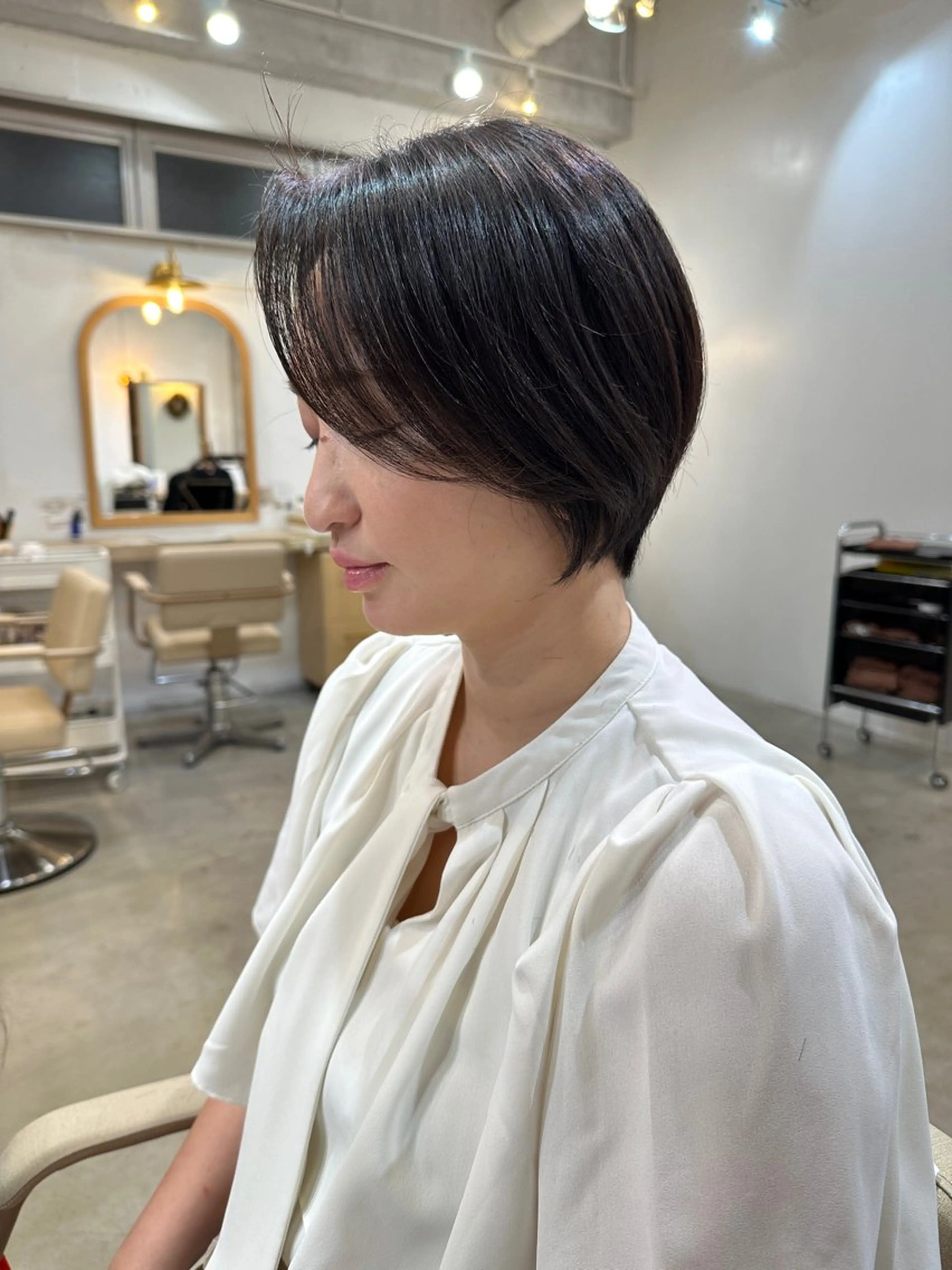 ショート 新宿ケアブリーチ 稲垣颯太のヘアスタイル