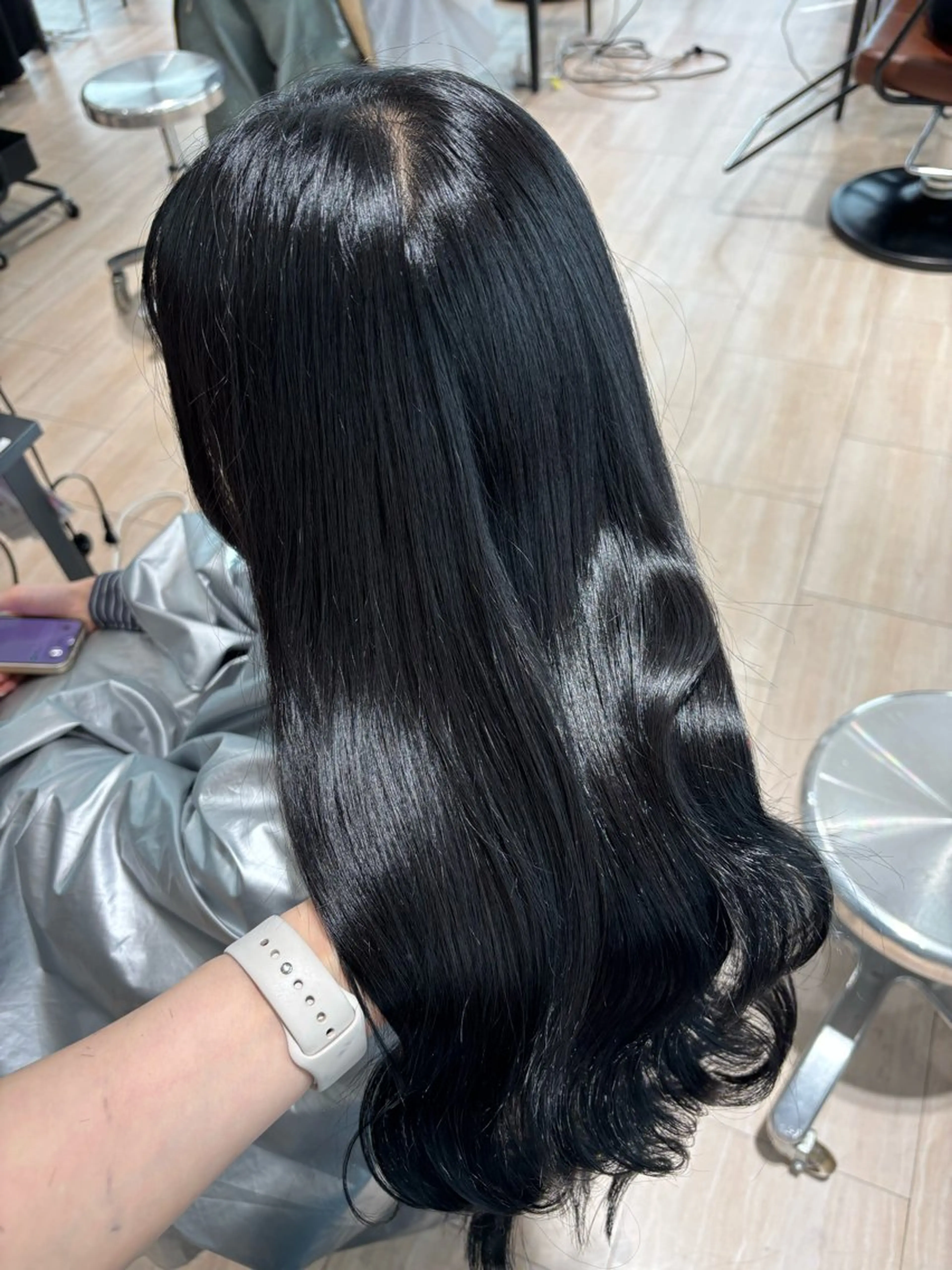 ロング カラー カット ヘアカラー 穂積 未優のヘアスタイル