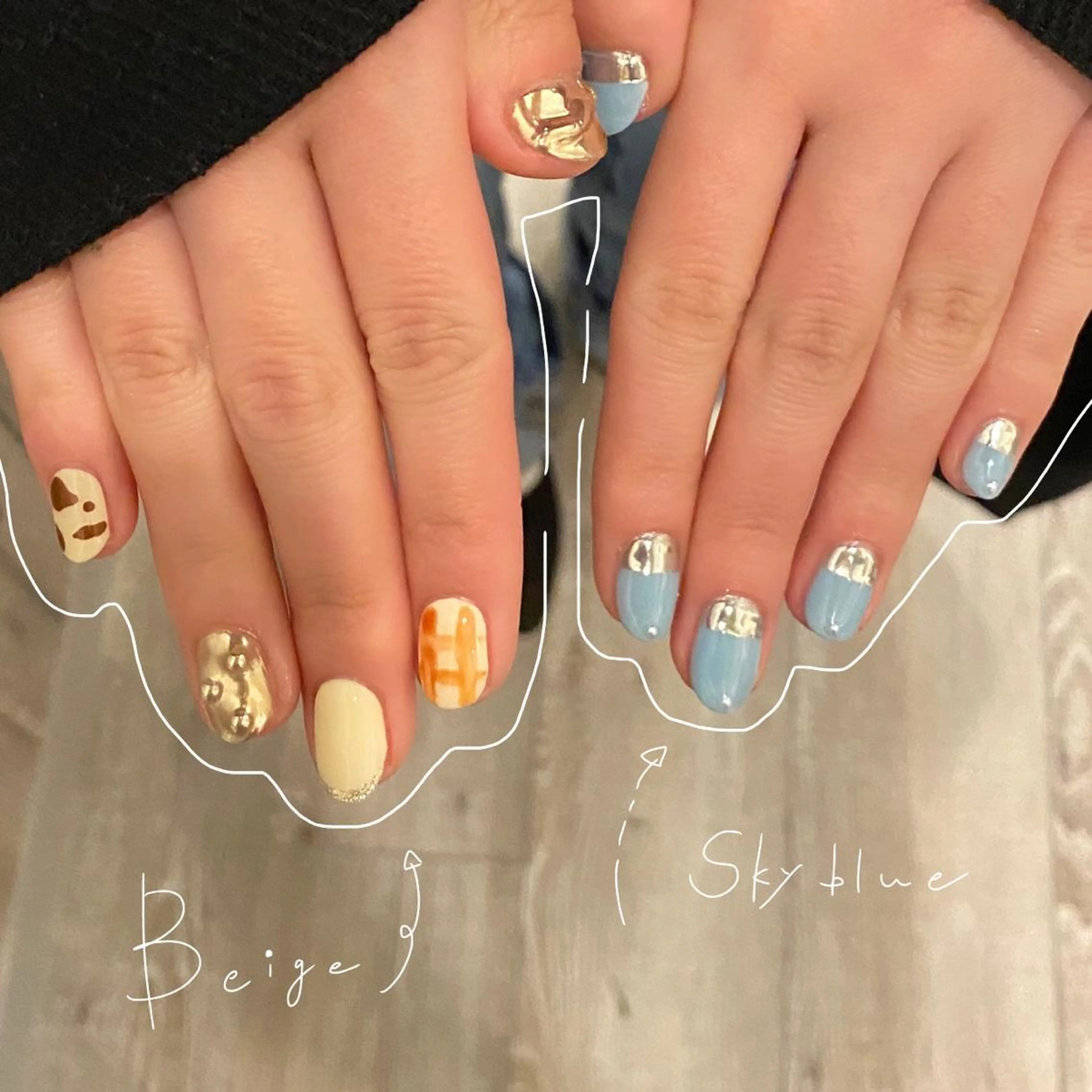 ネイル 持ち込み ハンドネイル &. momoのネイルデザイン